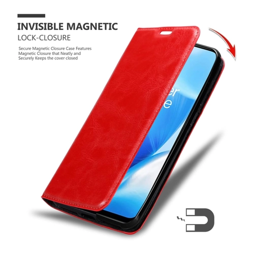 Bild von Cadorabo Book Invis. Magnet Hülle für OnePlus Nord N200 5G - Braun