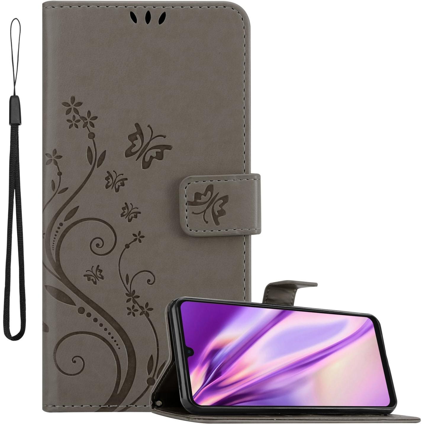 Bild von Cadorabo Flower Book Hülle (Samsung Galaxy A33 5G), Smartphone Hülle, Grau