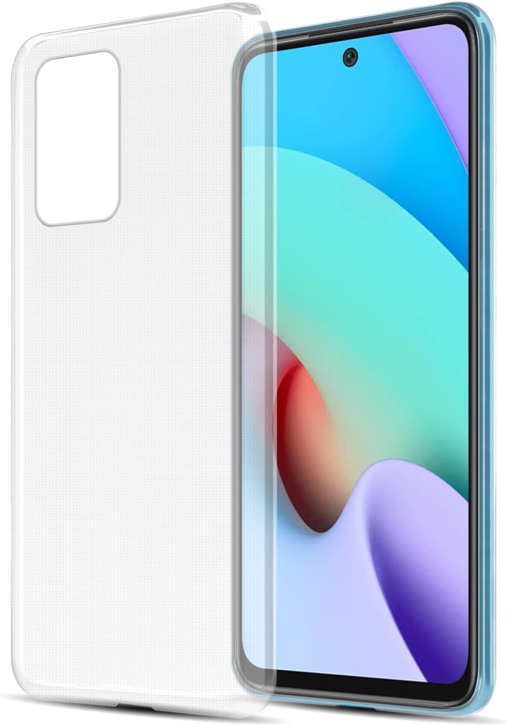 Bild von Cadorabo Hülle kompatibel mit Xiaomi RedMi 10 4G Hülle Silikon Handyhülle für RedMi 10 4G Case aus [Nie vergilben Technologie], Kratzfeste Schutzhülle für Xiaomi RedMi 10 4G - VOLL TRANSPARENT