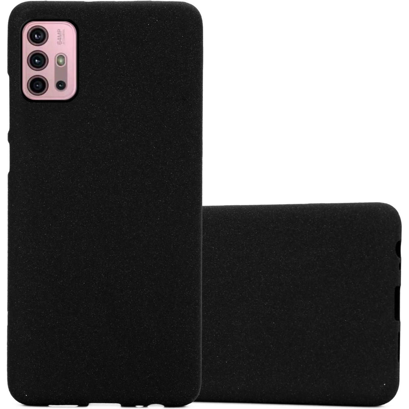 Bild von Cadorabo TPU Frosted Hülle (Motorola Moto G30, Motorola Moto G10), Smartphone Hülle, Schwarz