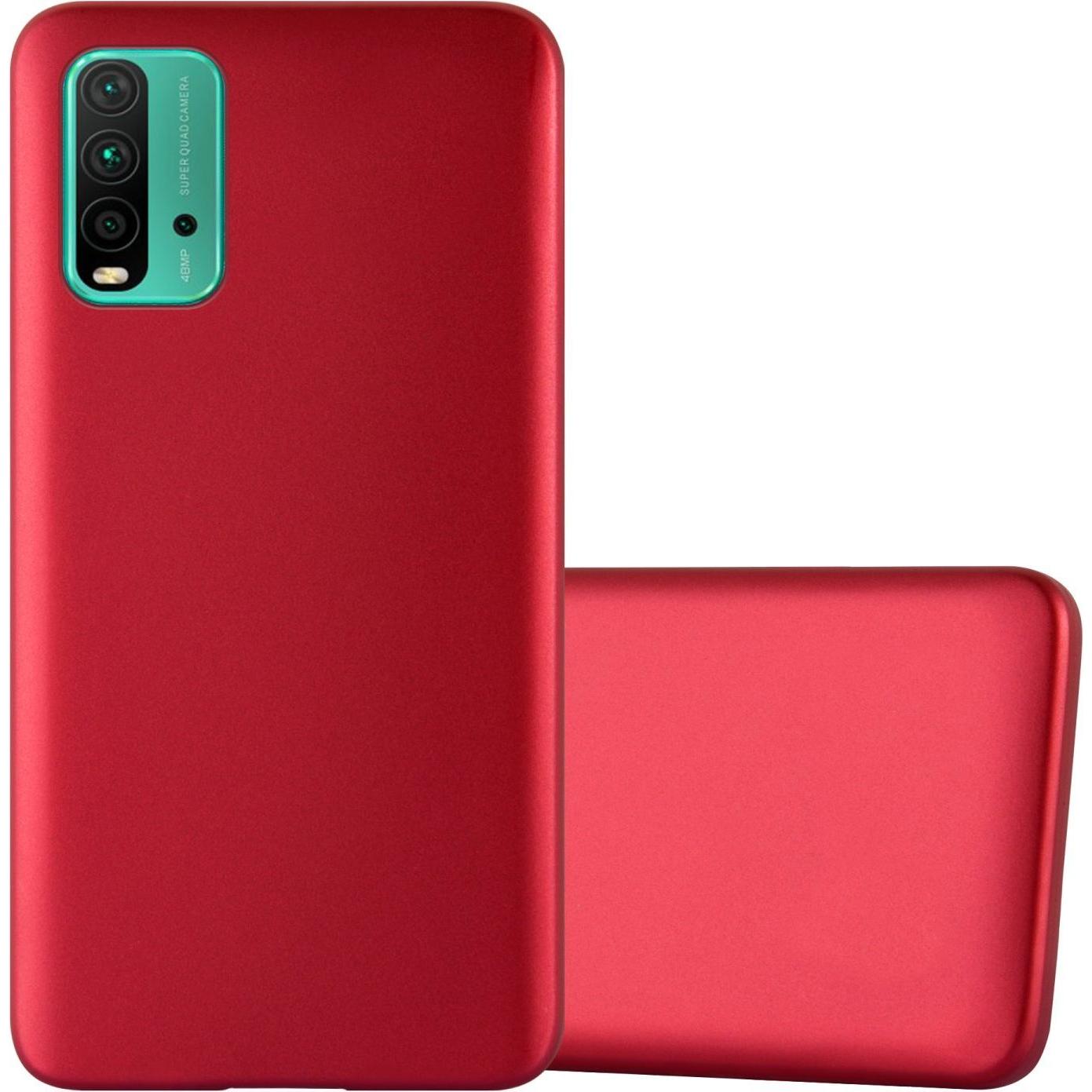 Bild von Cadorabo TPU Matt Metallic Hülle (Xiaomi Redmi 9T), Smartphone Hülle, Rot