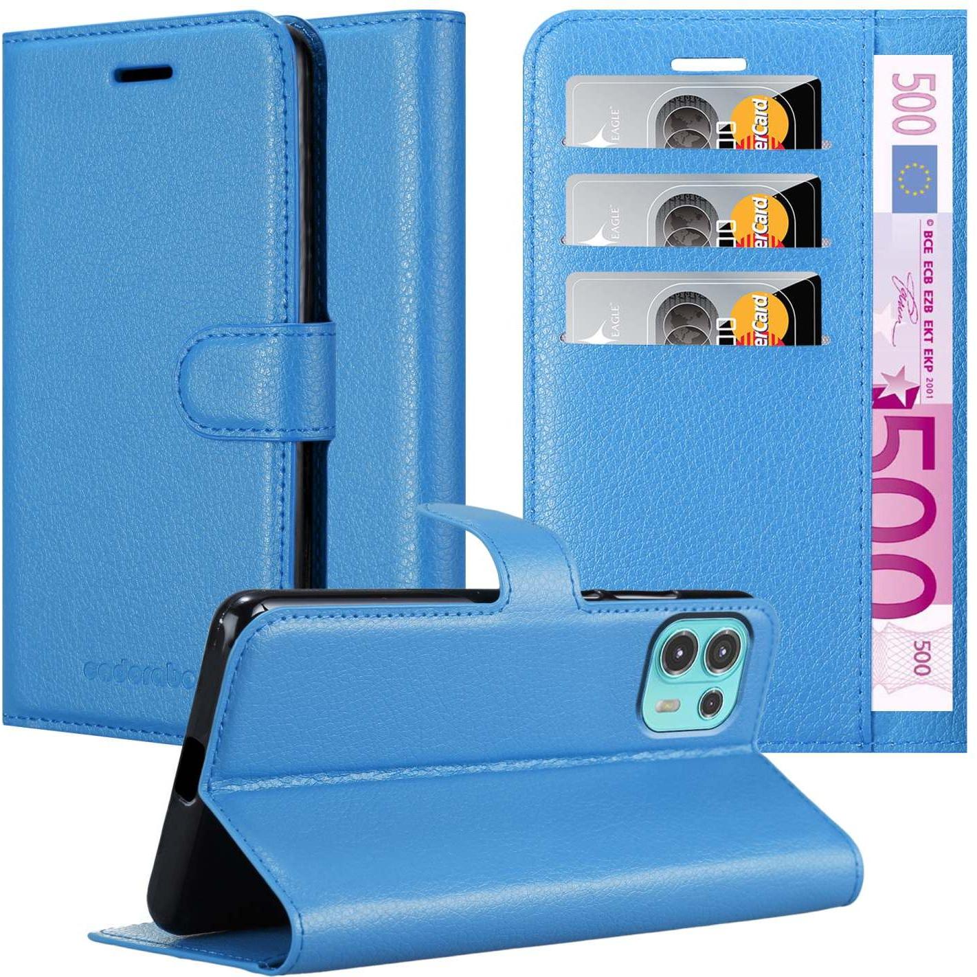 Bild von Cadorabo Book Stand Hülle für Motorola EDGE 20 LITE / FUSION (Motorola Edge 20 Lite, Motorola Edge 20 Fusion), Smartphone Hülle, Blau