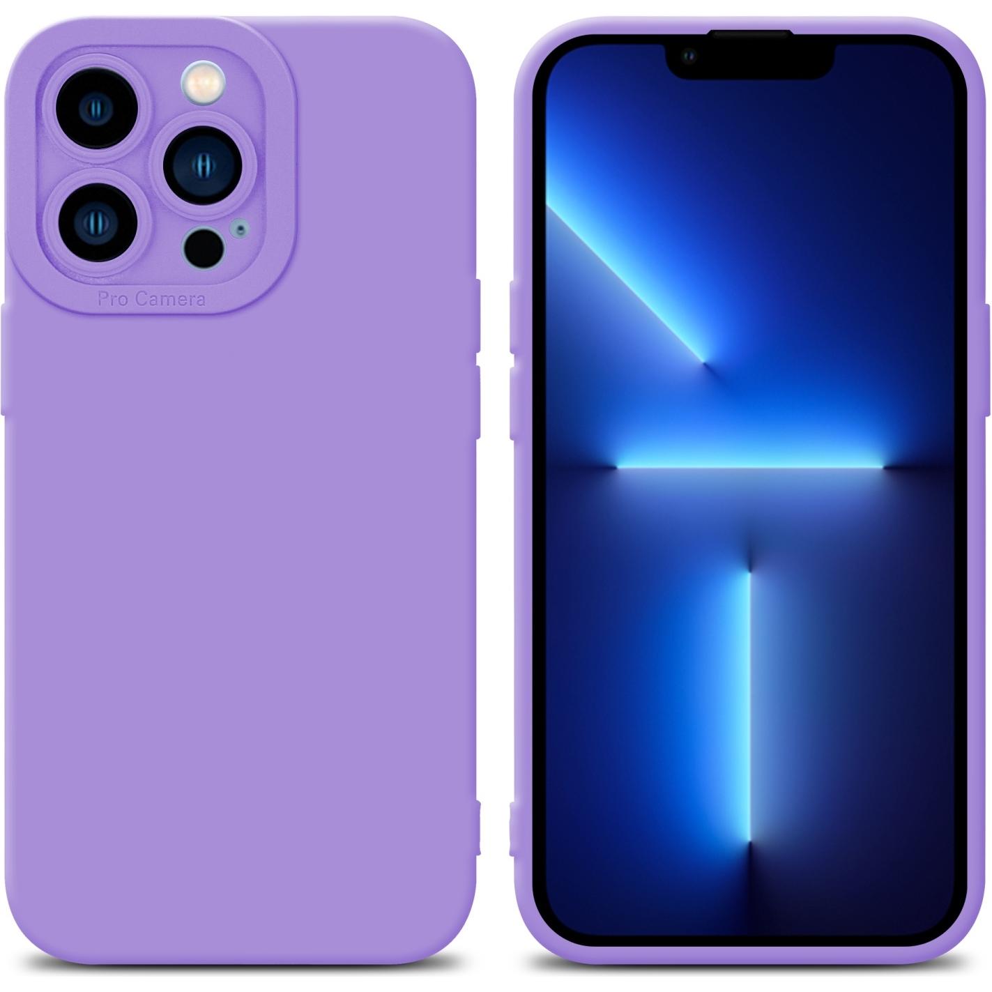 Bild von Cadorabo Hülle für Apple iPhone 12 PRO MAX im TPU Fluid LM162 Style (Apple iPhone 12 Pro Max), Smartphone Hülle, Violett