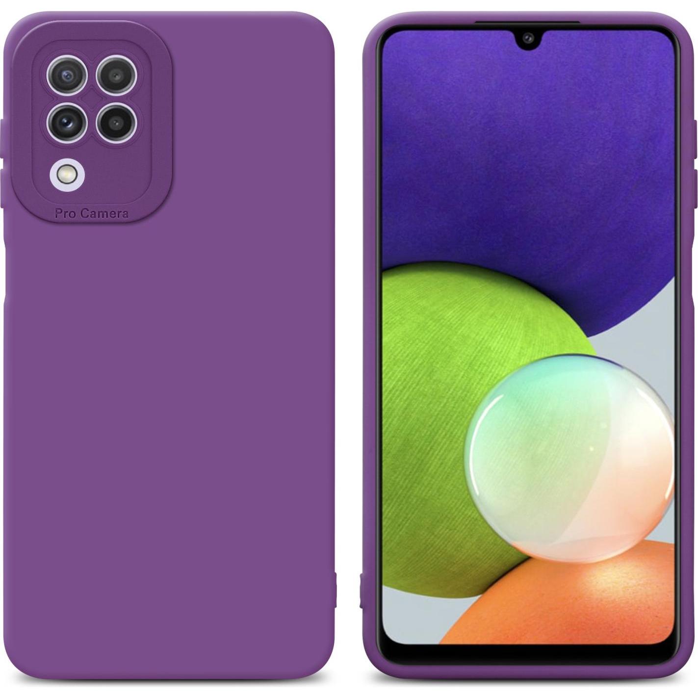 Bild von Cadorabo Hülle für Samsung Galaxy A22 4G im TPU Fluid LM162 Style (Samsung Galaxy A22), Smartphone Hülle, Violett