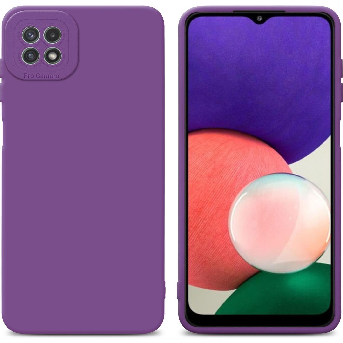 Bild von Cadorabo Hülle für Samsung Galaxy A22 5G im TPU Fluid LM162 Style (Samsung Galaxy A22 5G), Smartphone Hülle, Violett