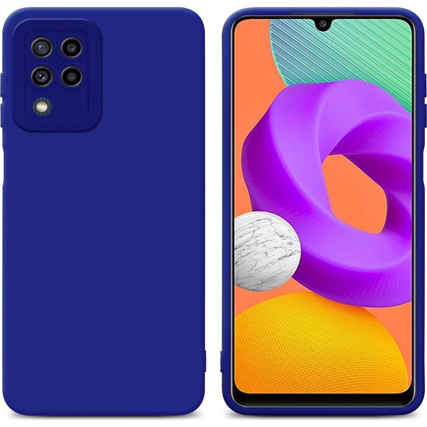 Bild von Cadorabo Hülle für Samsung Galaxy M22 / M32 4G im TPU Fluid LM162 Style (Samsung Galaxy M22, Samsung Galaxy A32), Smartphone Hülle, Blau