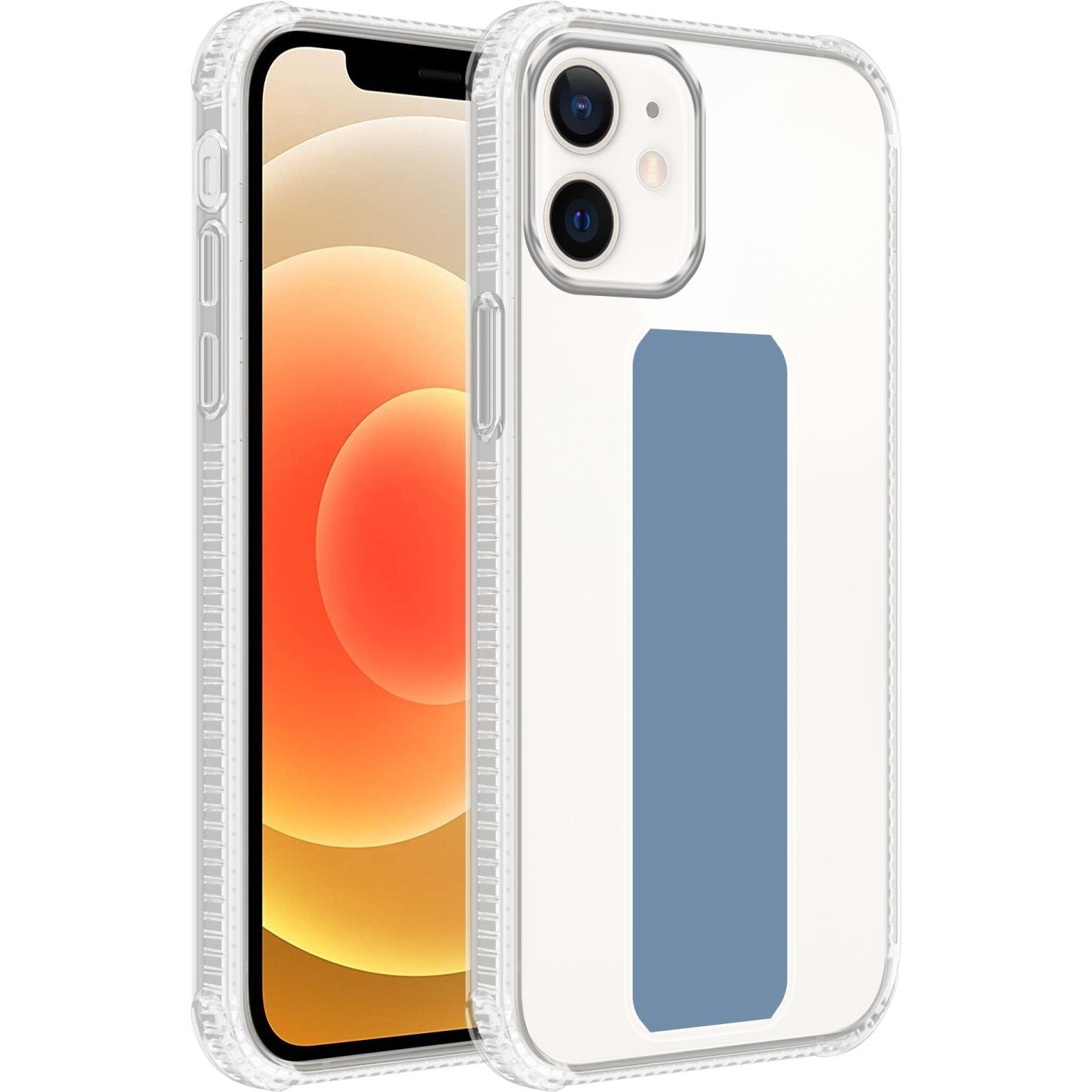 Bild von Cadorabo Hülle für Apple iPhone 11 im TPU mit Halterung LM167 Style (Apple iPhone 11), Smartphone Hülle, Blau