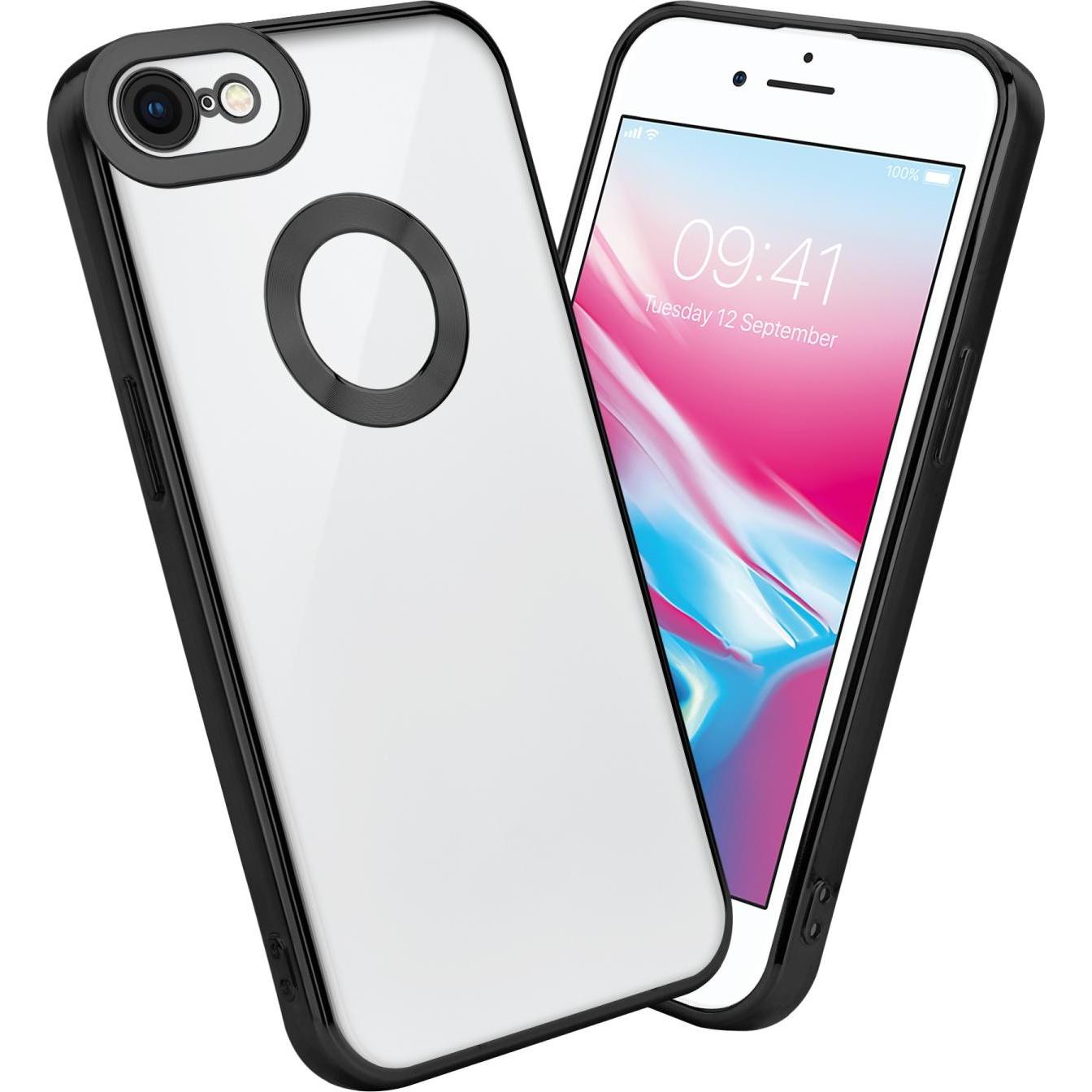 Bild von Cadorabo TPU Hülle Chrome mit Kameraschutz für Apple iPhone 7 / 7S / 8 / SE 2020 (iPhone 7), Smartphone Hülle, Transparent