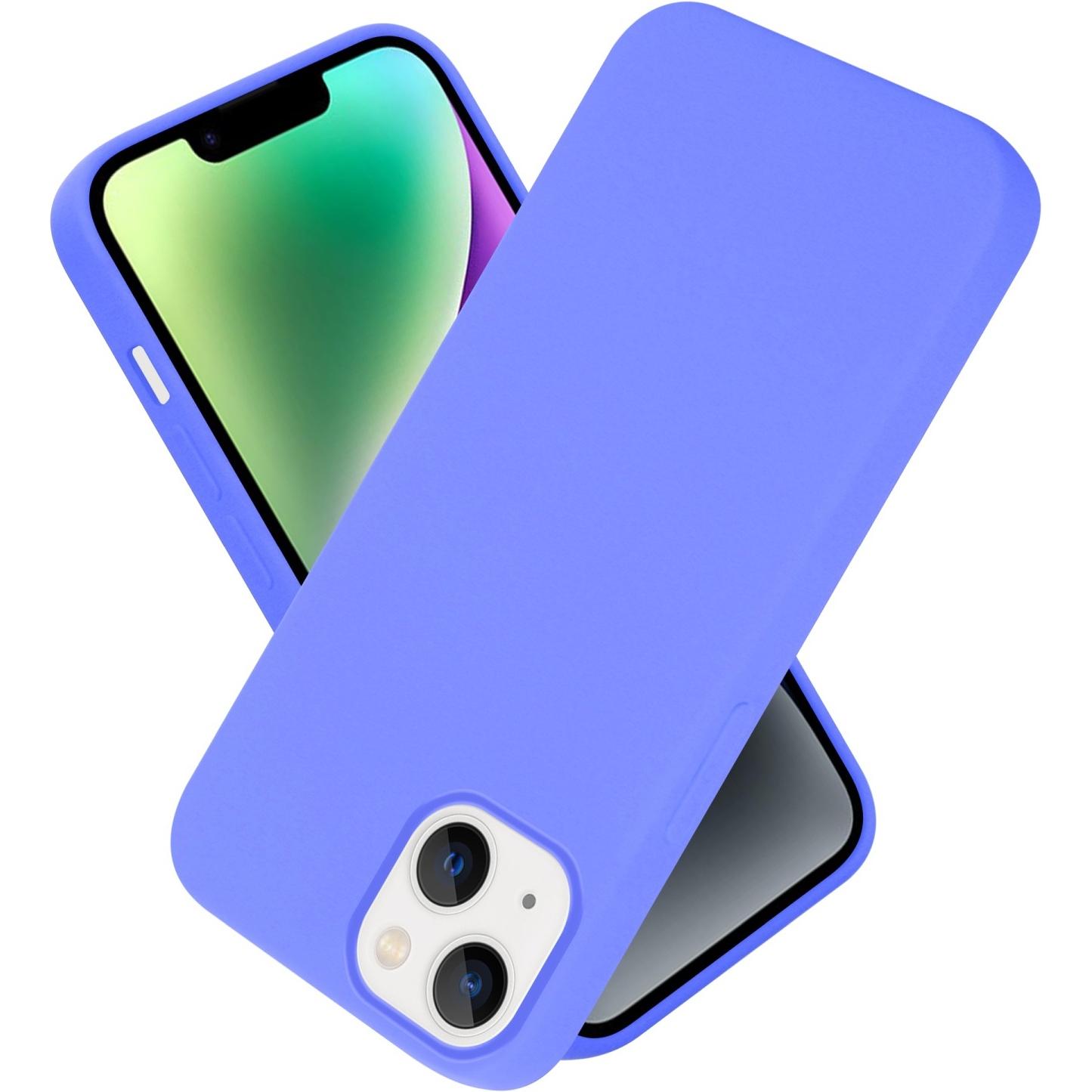 Bild von Cadorabo Hülle für Apple iPhone 14 im TPU Liquid Silicone Case Style (Apple iPhone 14), Smartphone Hülle, Violett