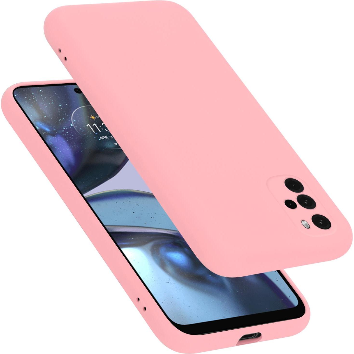 Bild von Cadorabo TPU Liquid Silicone Case Hülle für Motorola MOTO G22 (Motorola Moto G22), Smartphone Hülle, Rosa