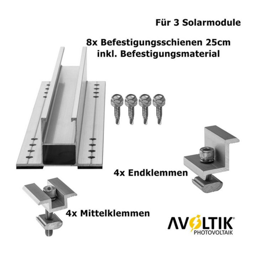 Bild von Avoltik Photovoltaik Solar Wellblechdach Montage Set