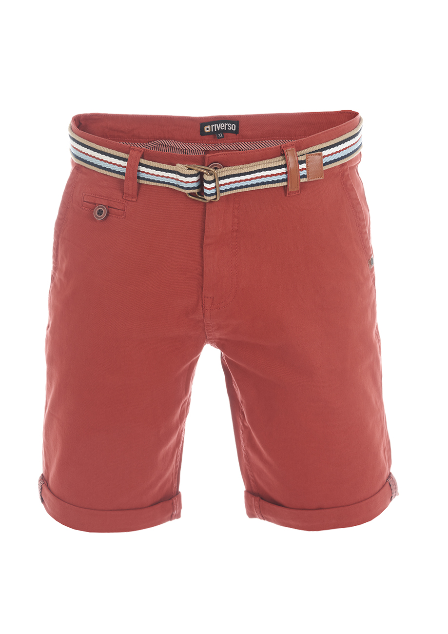 Bild von riverso Kurze Hosen Herren Chino Shorts Kurz mit Gürtel RIVKlaas Regular Fit