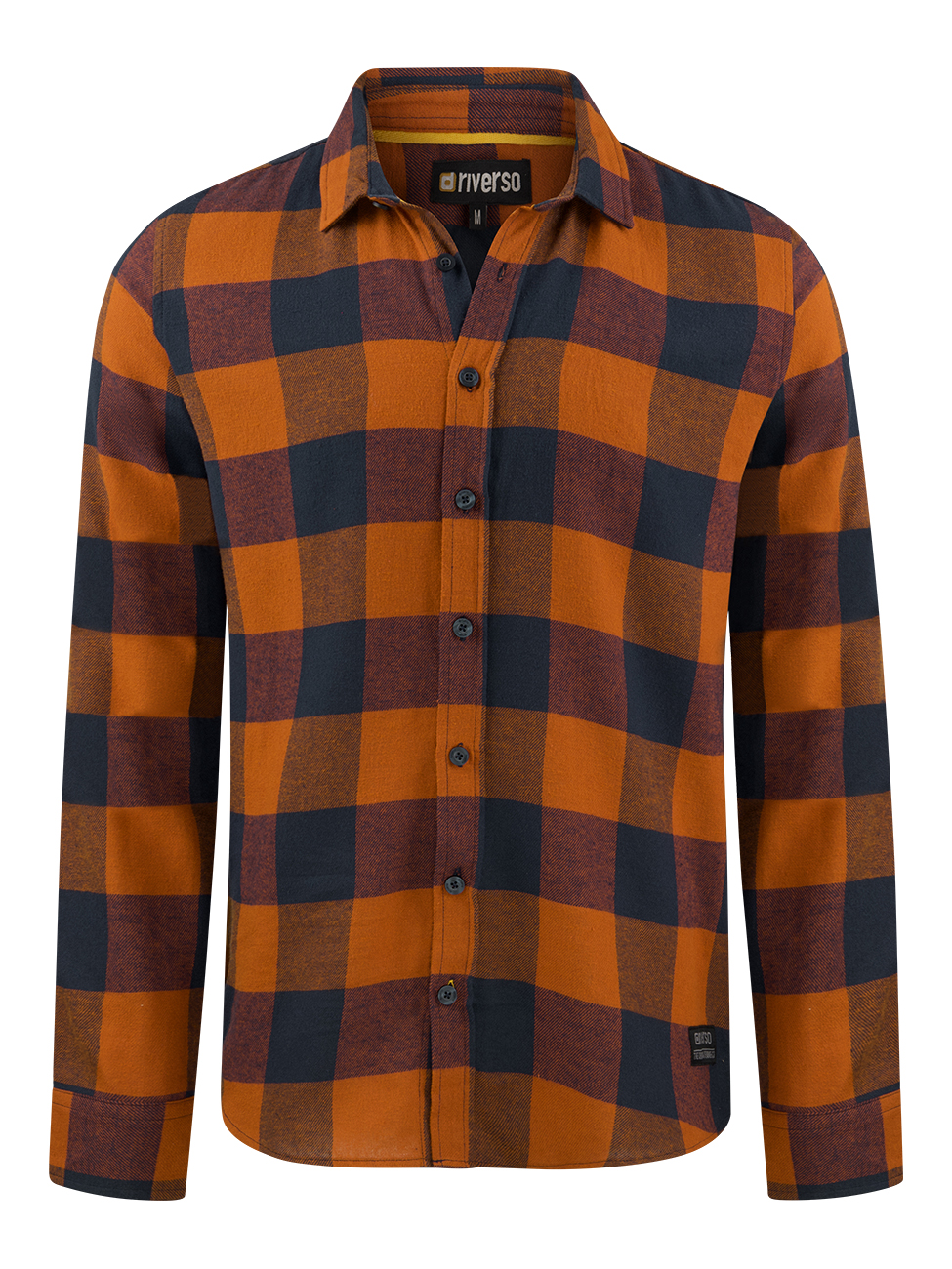 Bild von riverso Langarmhemd Herren Karohemd RIVArne Regular Fit (1-tlg)