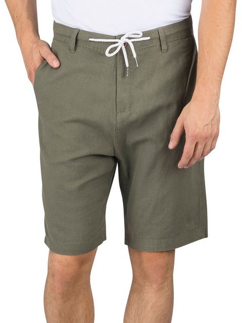 Bild von riverso Bermudas Herren Freizeitshorts RIVOliver Regular Fit Leinenshort mit Zugbandverschluss