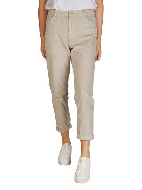 Bild von DENIMFY Cordhose Damen Mom Fit High Waist Gerades Bein Stretch DFLisa