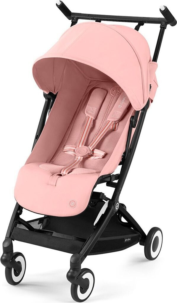 Bild von CYBEX Gold Kinderwagen Libelle mit One-Pull Harness, Von ca. 6 Monaten bis ca. 4 Jahre (max. 22 kg), Ultraleicht (nur 6 kg), Candy Pink (Pink mit schwarzem Rahmen)