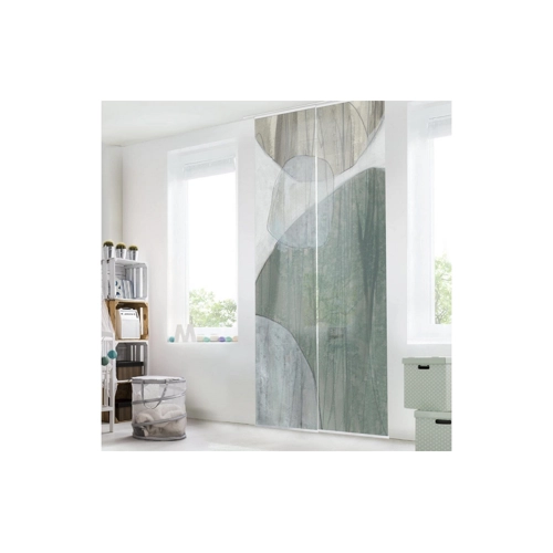 Bild von Schiebegardinen Set Jadesteine I – Eleganz für dein Zuhause