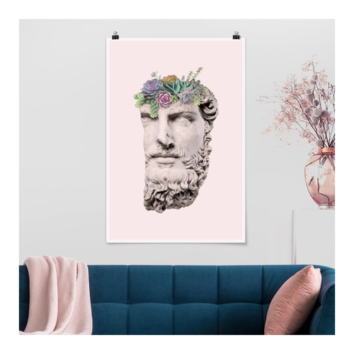 Bild von Kunstvoller Poster Kunstdruck mit Sukkulenten