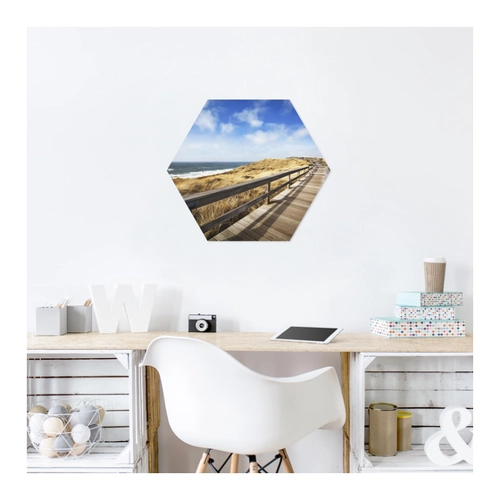 Bild von Hexagon-Forexbild Nordseespaziergang – Ein faszinierendes Wandbild