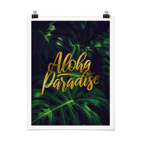 Bild von Dschungel - Aloha Paradise Poster wandelbar für jeden Raum