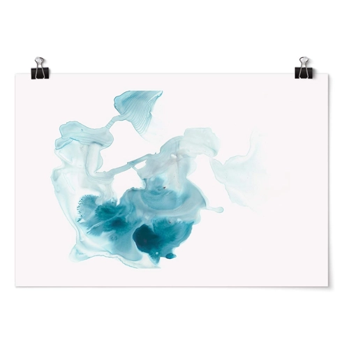 Bild von Poster Aquamarin im Dunst I - Ein hochwertiger Bilderdruck für Ihr Zuhause