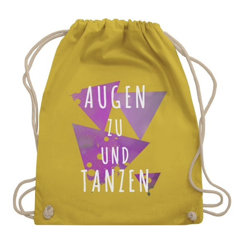 Bild von Shirtracer Turnbeutel Augen zu und Tanzen lila - Das perfekte Festival-Outfit