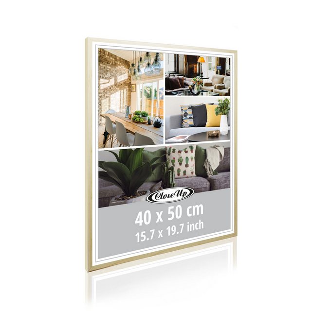 Bild von Close Up Bilderrahmen Posterrahmen 40 x 50 cm Kiefernholz natur