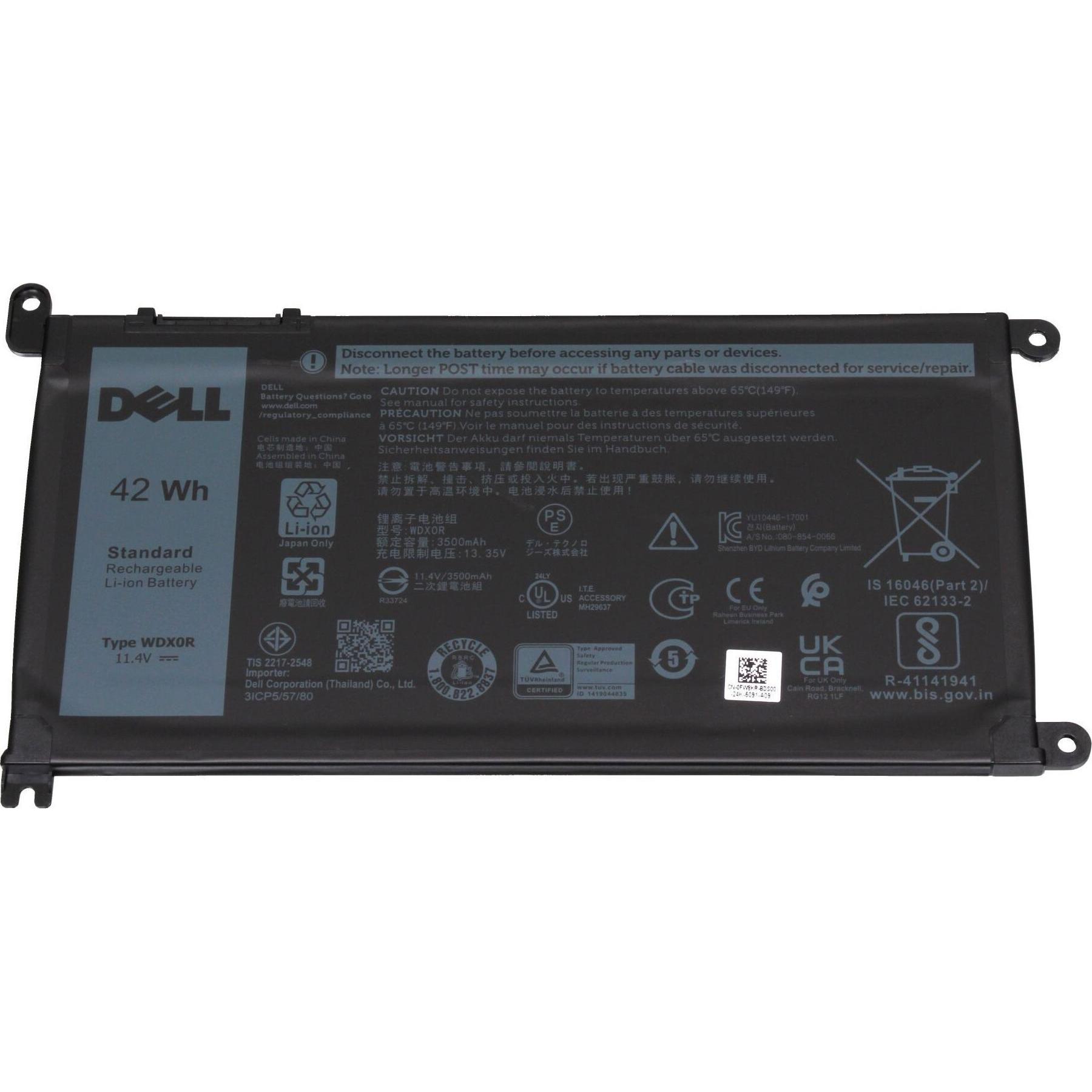 Bild von Dell 451-BCBS (3 Zellen, 3500 mAh), Notebook Akku