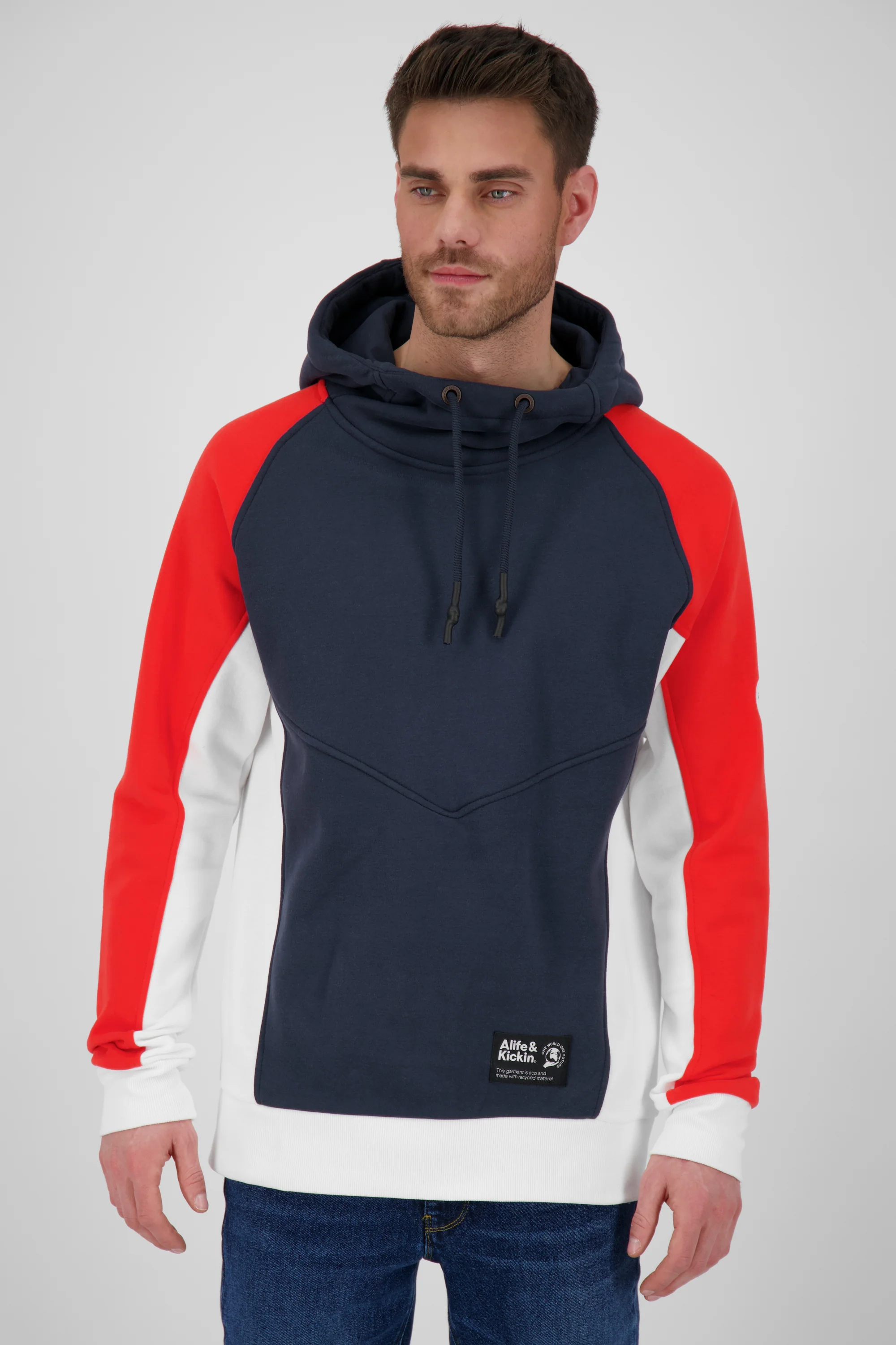 Bild von Kapuzensweatshirt MiroAK für Herren im angesagten Look Dunkelblau