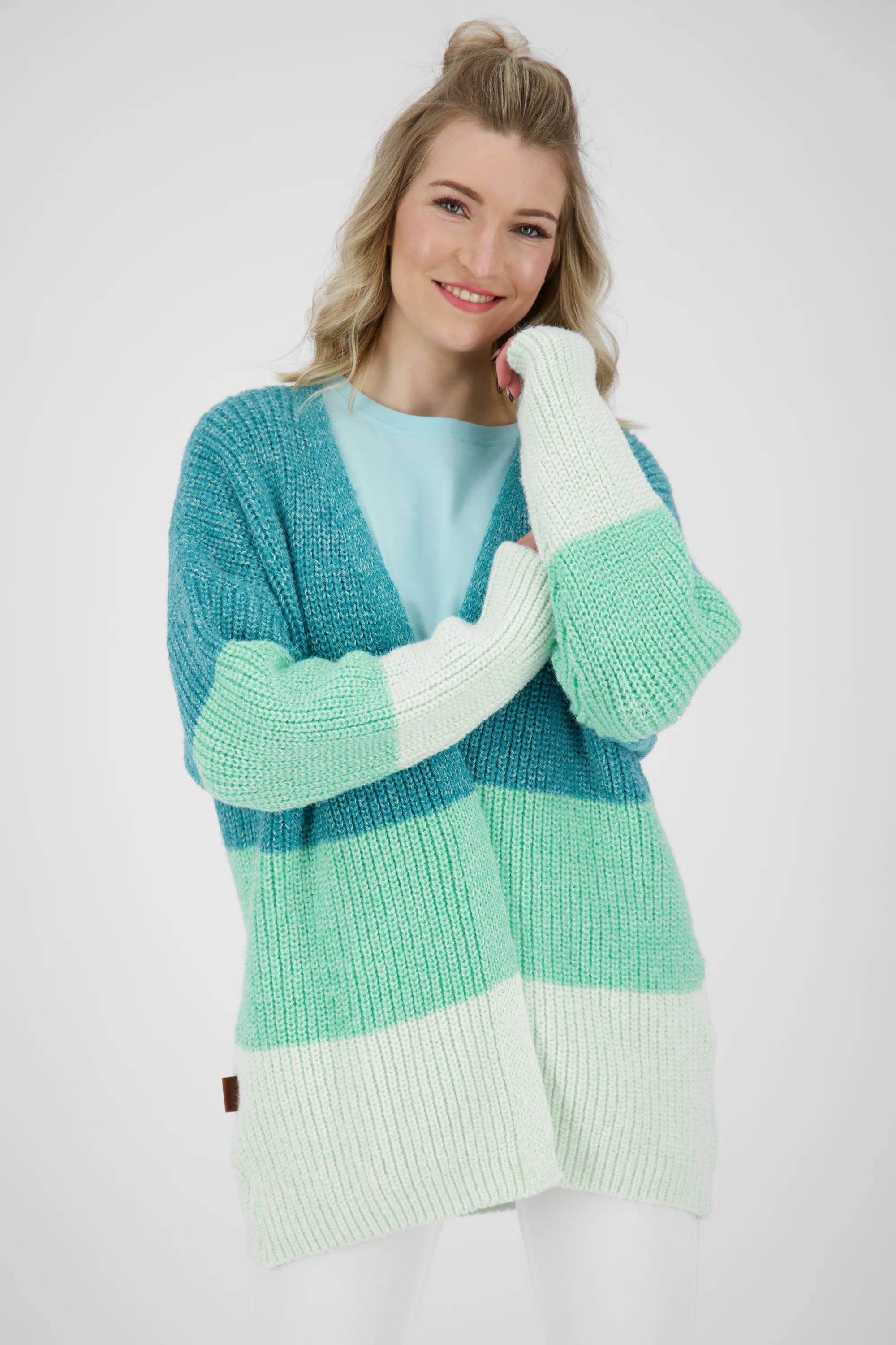 Bild von Lässiger Cardigan für Damen MaleaAK Blau