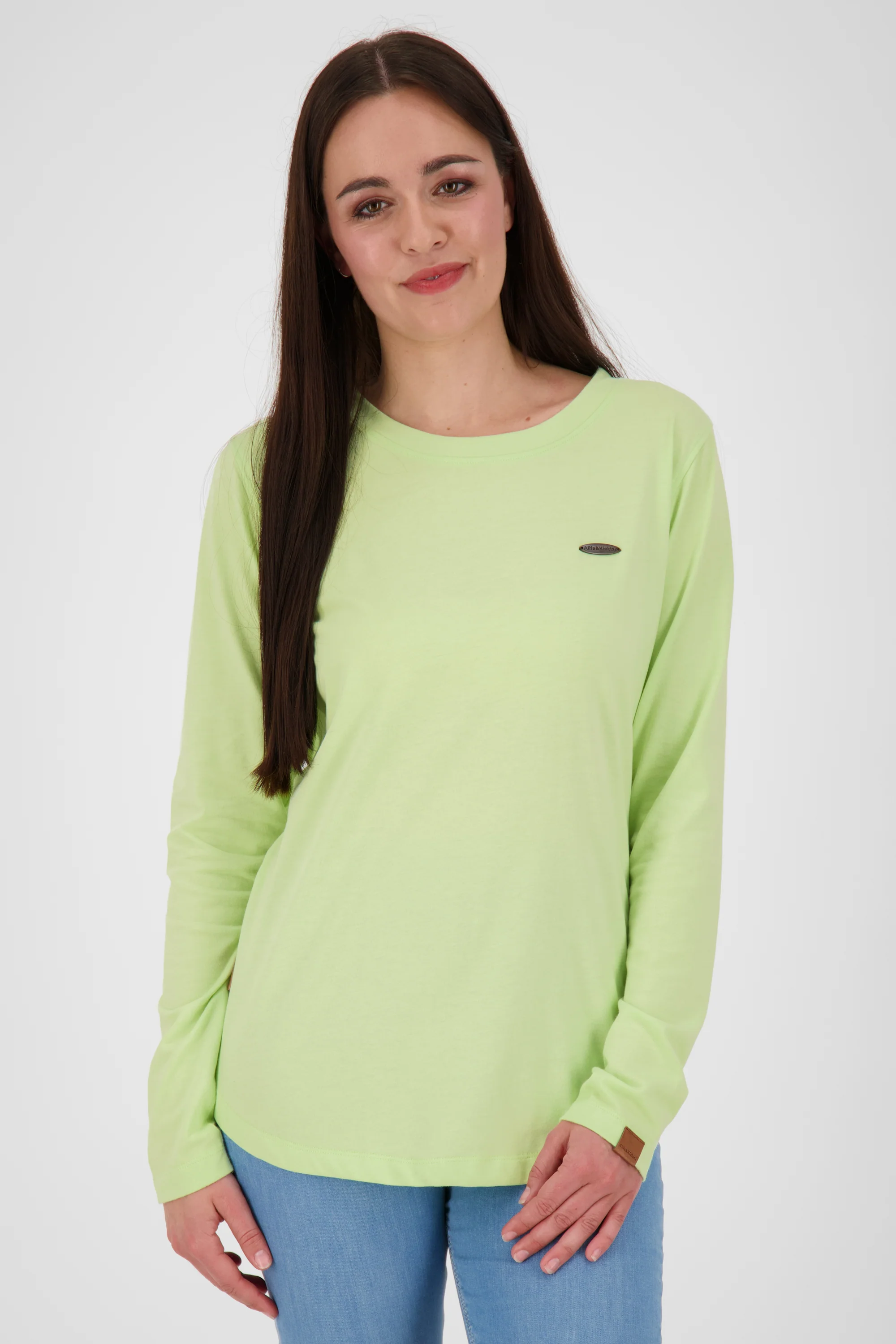 Bild von Stilvoll und bequem - Longsleeve LeaAK A für Damen Hellgrün