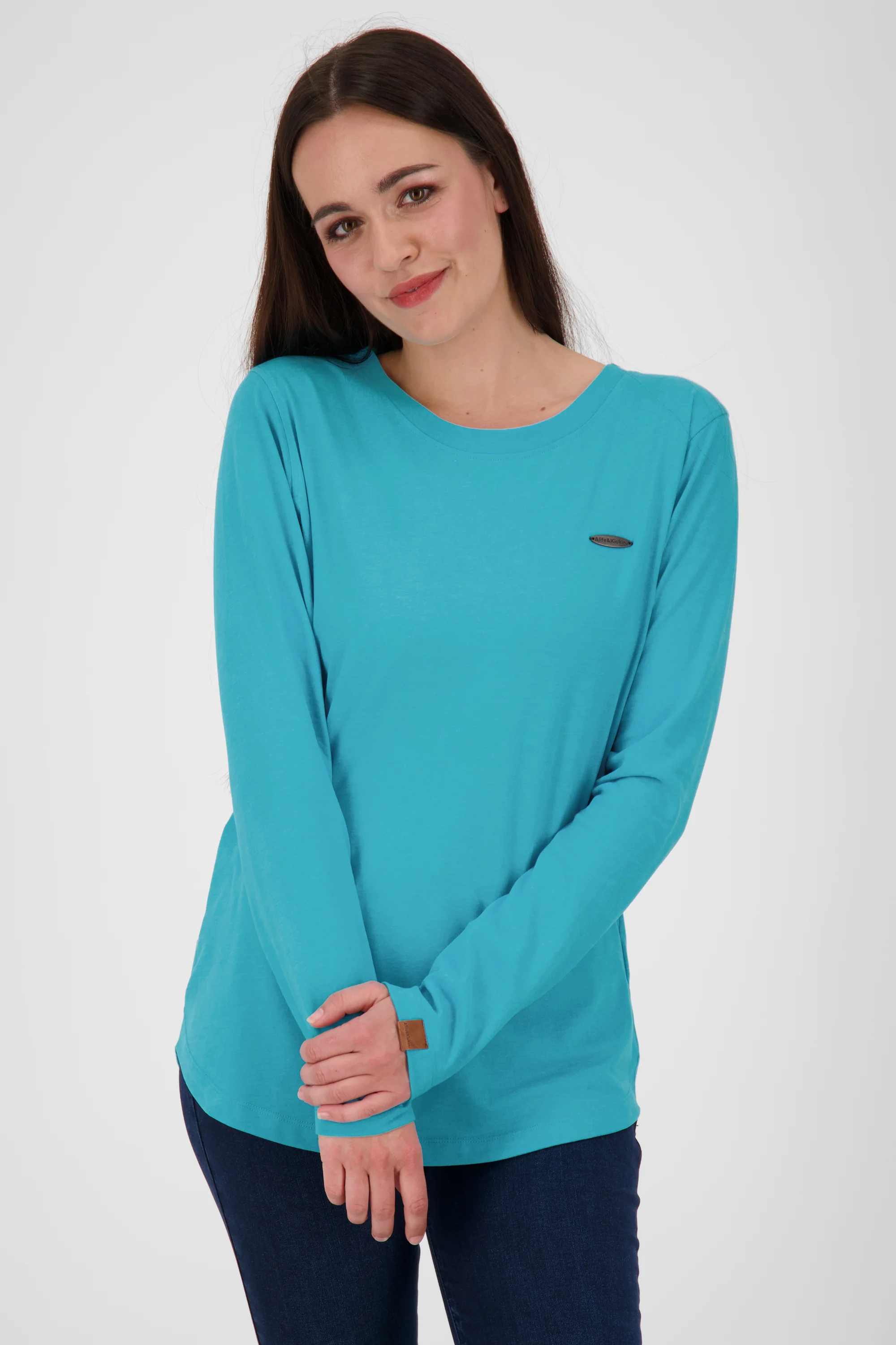 Bild von Stilvoll und bequem - Longsleeve LeaAK A für Damen Blau