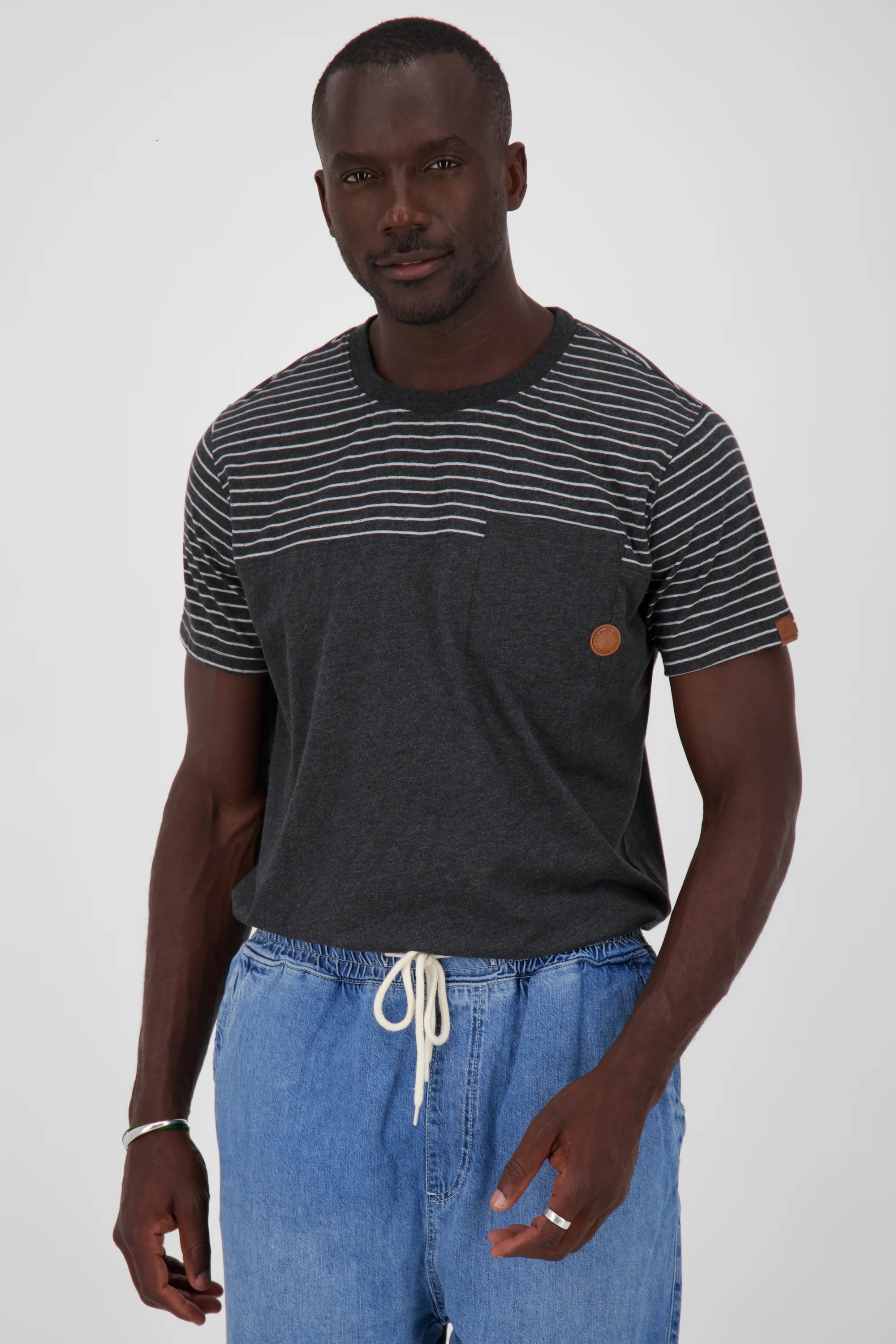 Bild von Sportliches T-Shirt Herren LeopoldAK Schwarz