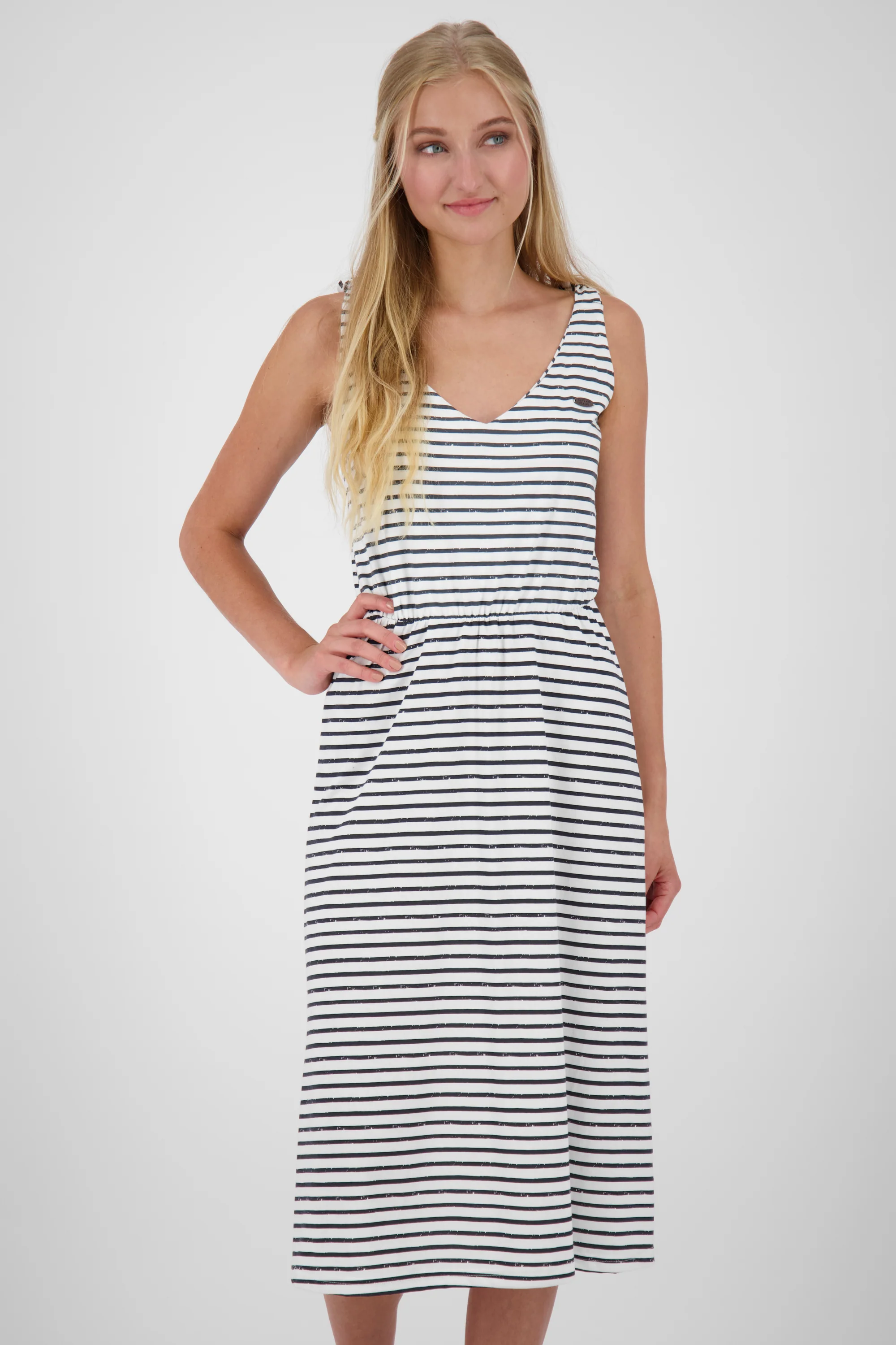 Bild von Alife and Kickin Damen Sommerkleid - Ärmelloses Freizeitkleid MelinaAK Weiß