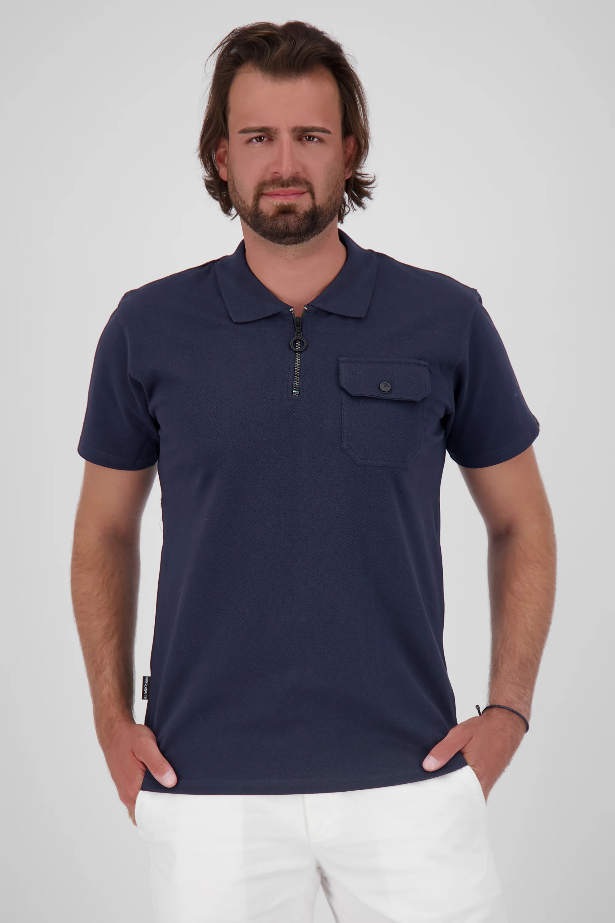 Bild von PaulAK Zip Shirt Dunkelblau