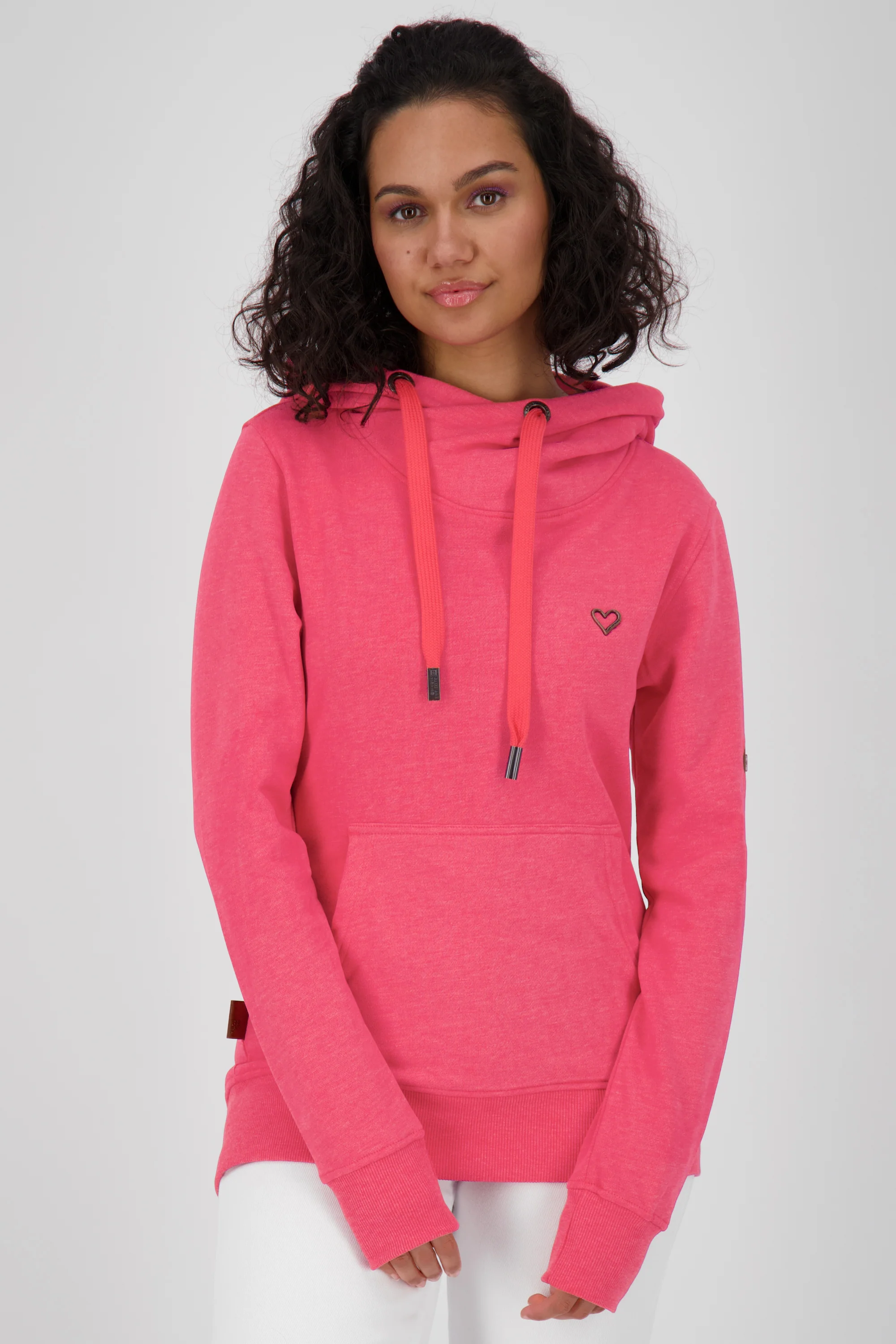 Bild von SarahAK A Hoodie Damen mit Kapuze Rot