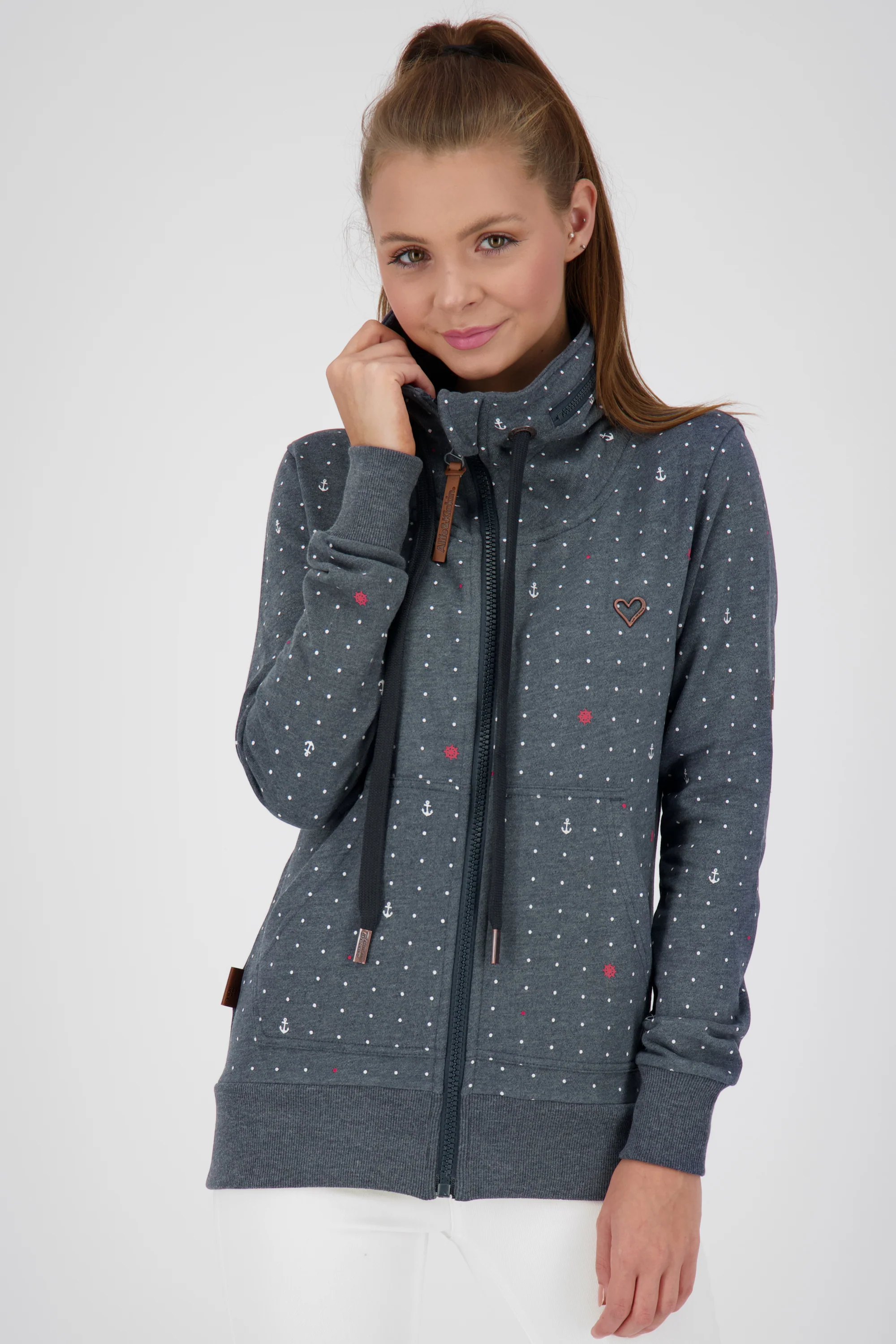 Bild von Trendige Sweatjacke Damen VivianAK B Dunkelblau