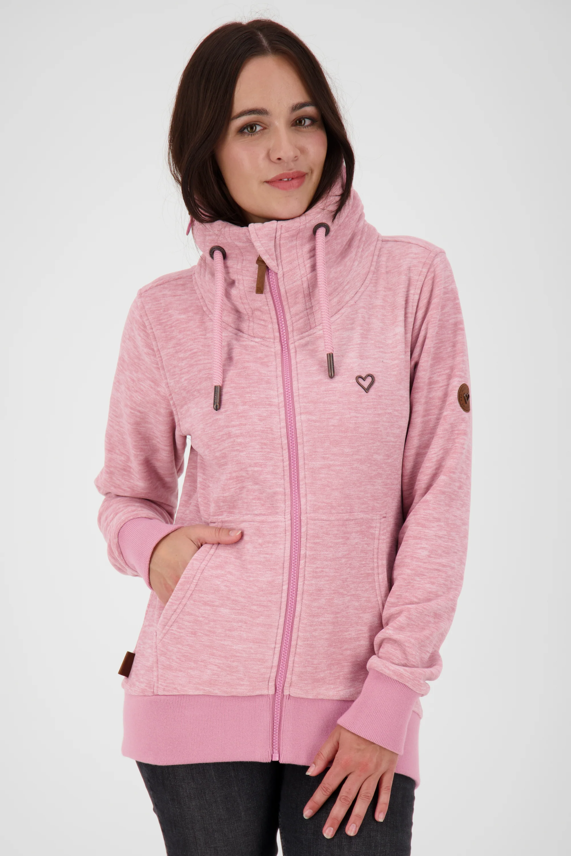 Bild von Damenfleecejacke VivianAK F von Alife and Kickin für den perfekten Wohlfühl-Look Rosa