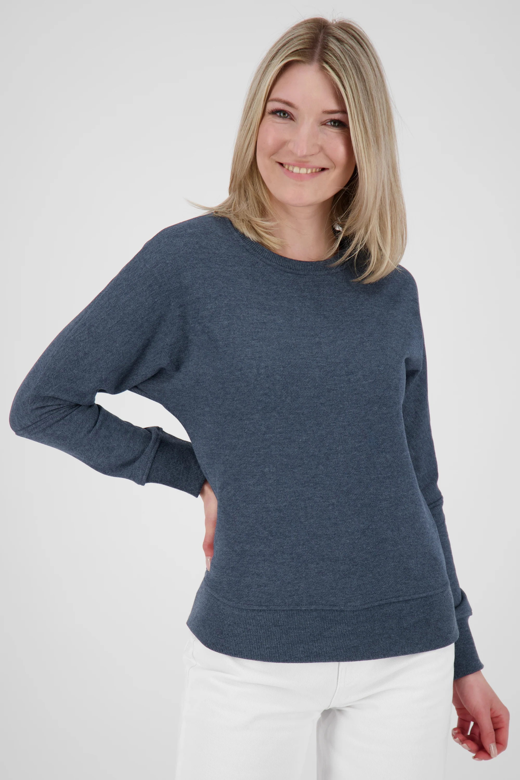 Bild von DalaAK A Damen Sweater-Lässig, farbenfroh, perfekt für den Alltag Dunkelblau