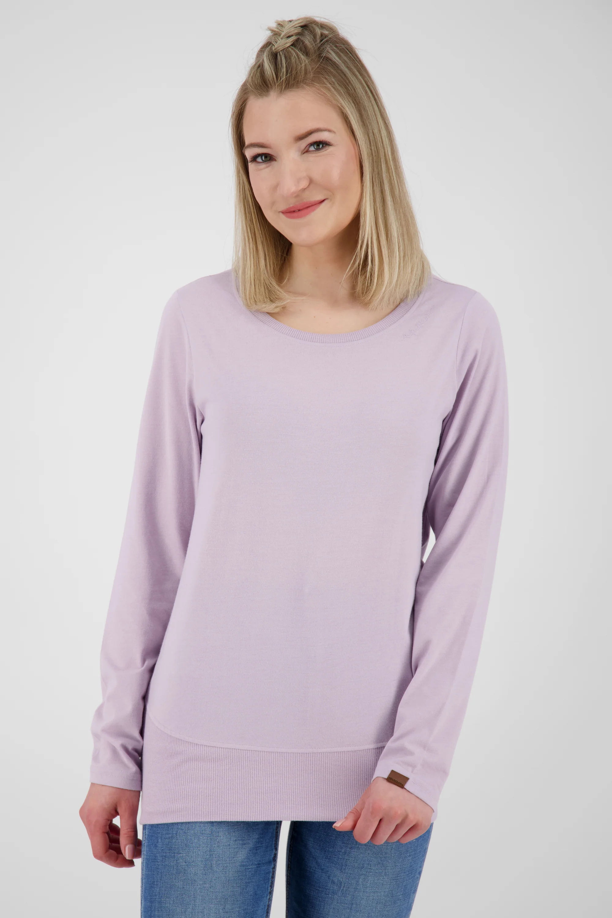 Bild von CoralieAK A Damen Langarmshirt in verschiedenen Farben Violett