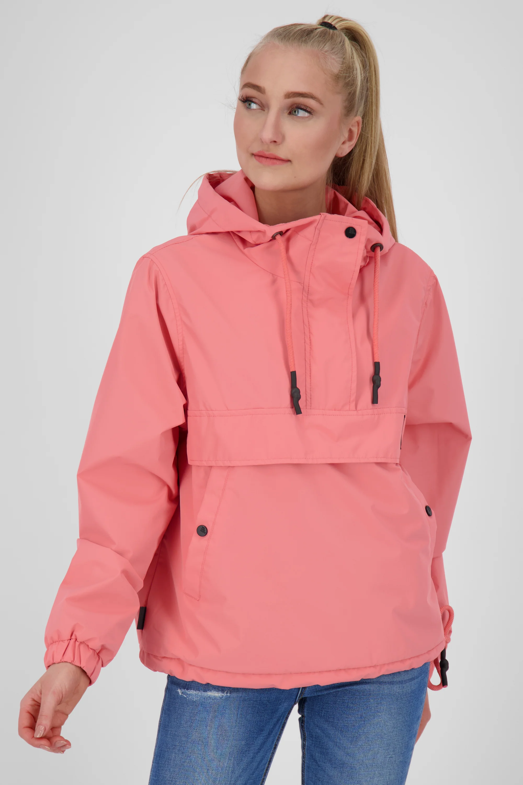 Bild von Alife & Kickin BoaAK B leichter Damen Windbreaker mit Kapuze Orange