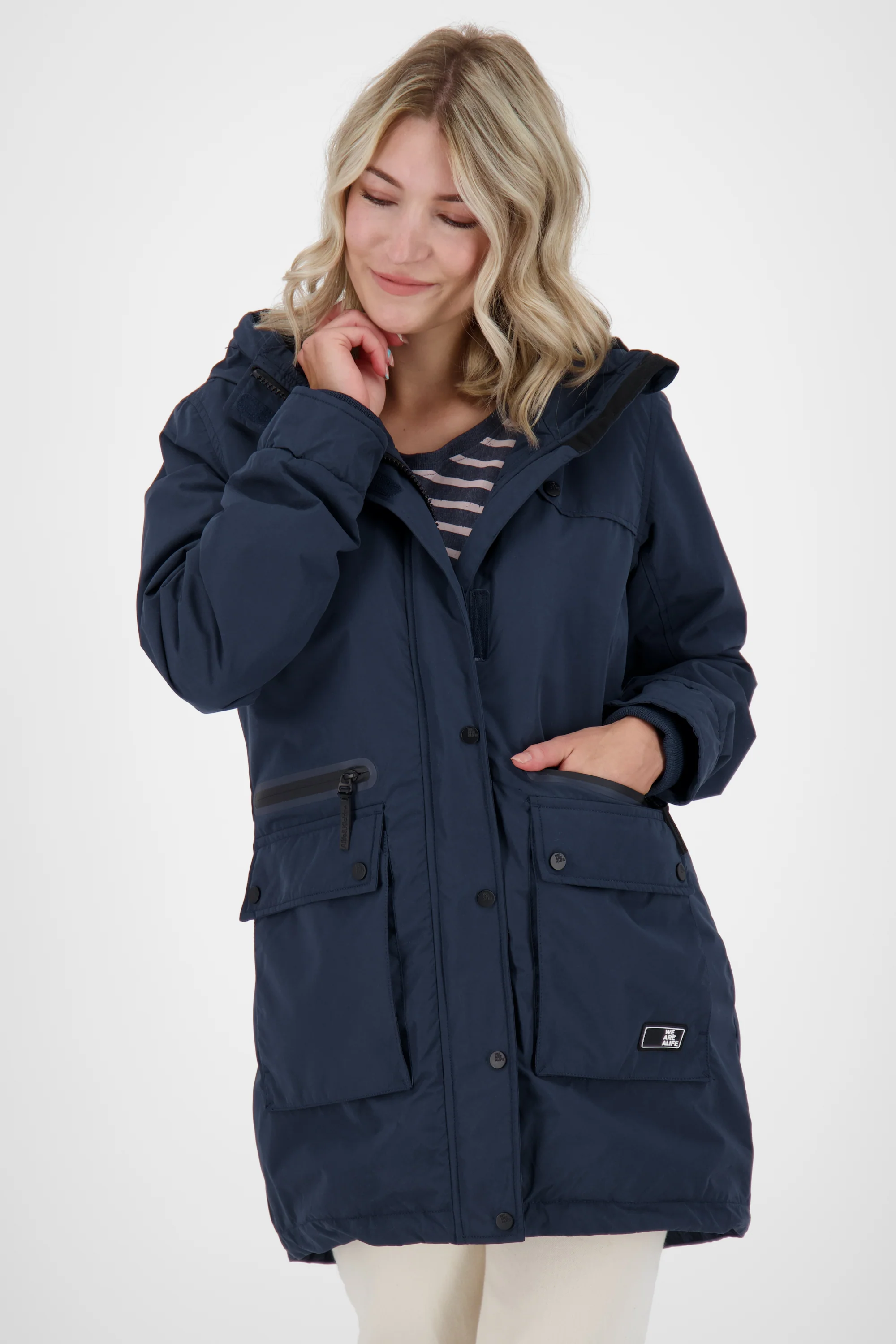 Bild von Alife and Kickin CharlotteAK A Damenjacke für Übergangszeit Dunkelblau