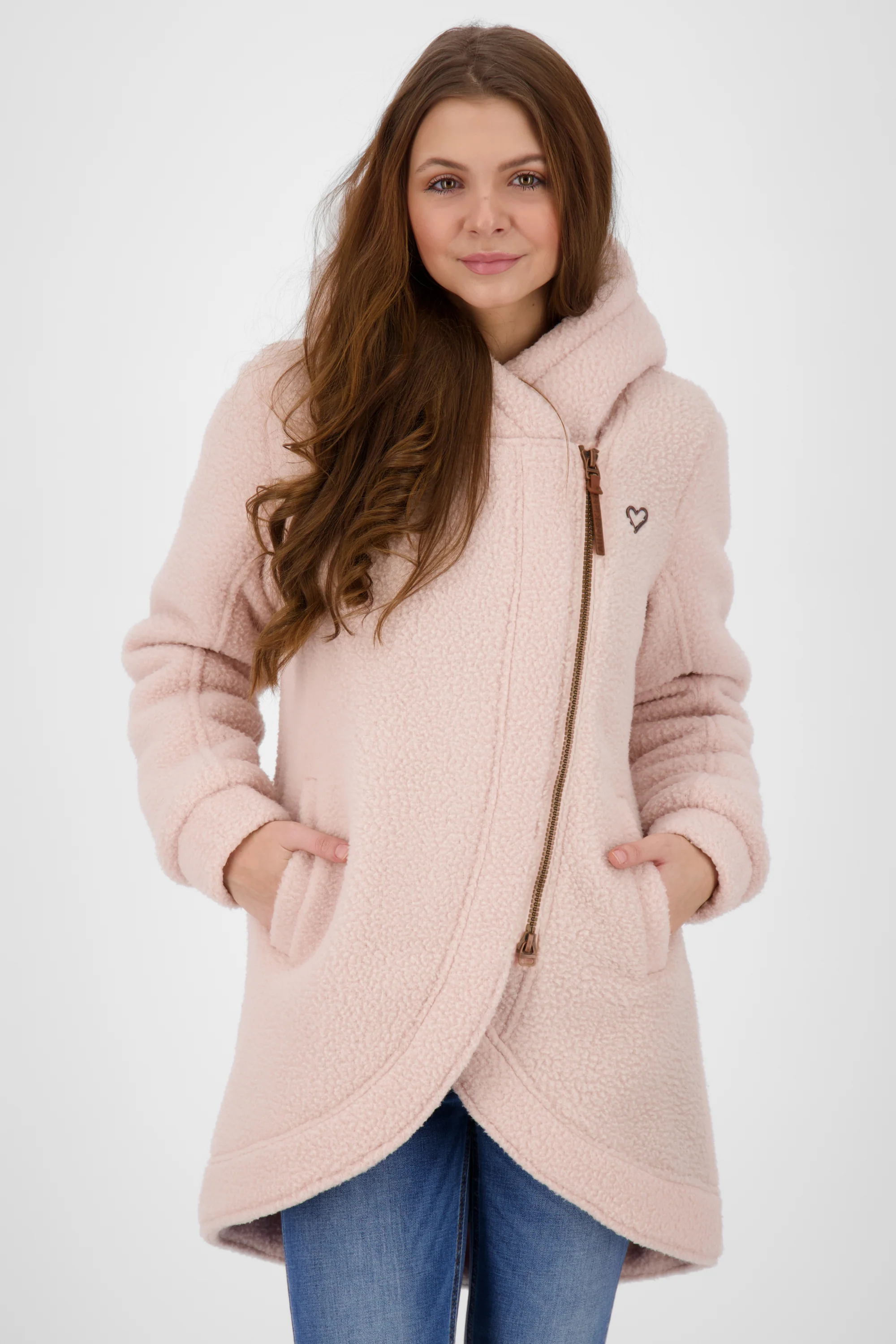 Bild von CarlottaAK G - Kuschelige Damen-Teddyjacke Rosa