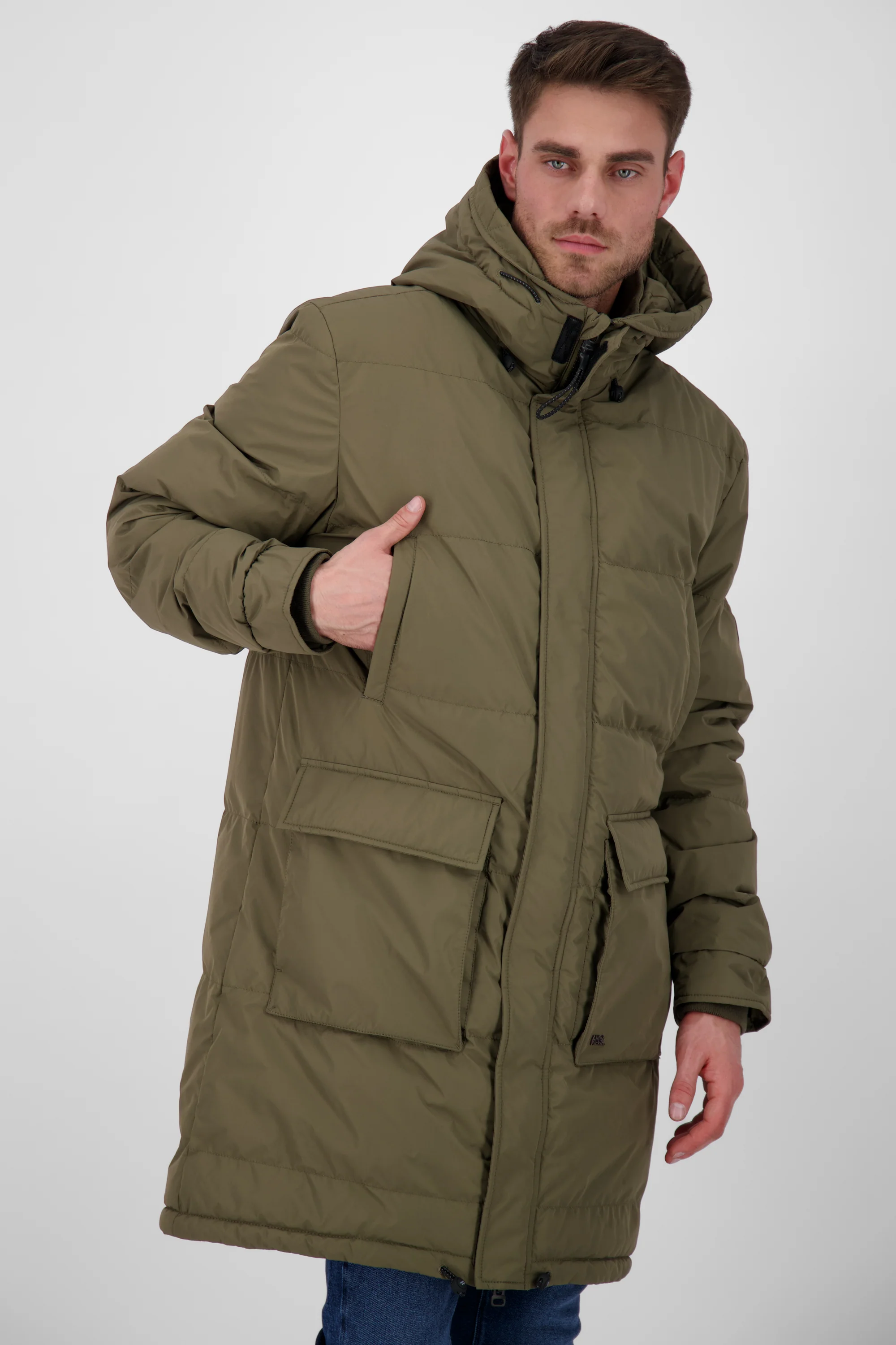 Bild von Trendiger Wintermantel BlakeAK A für Herren von Alife and Kickin Dunkelgrün