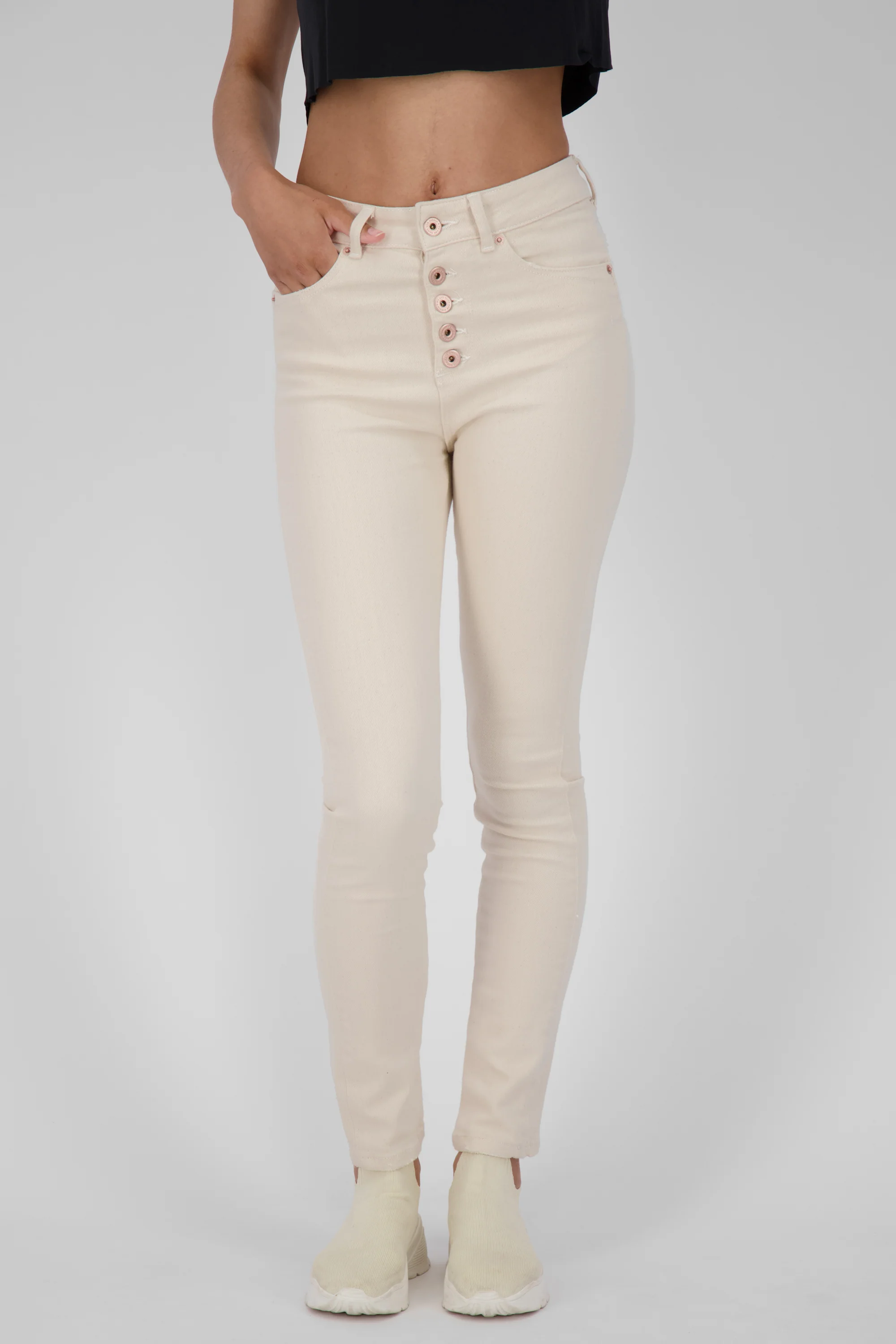 Bild von Damenjeans LeonoraAK DNM R - Bequem, stylish und vielseitig  Beige
