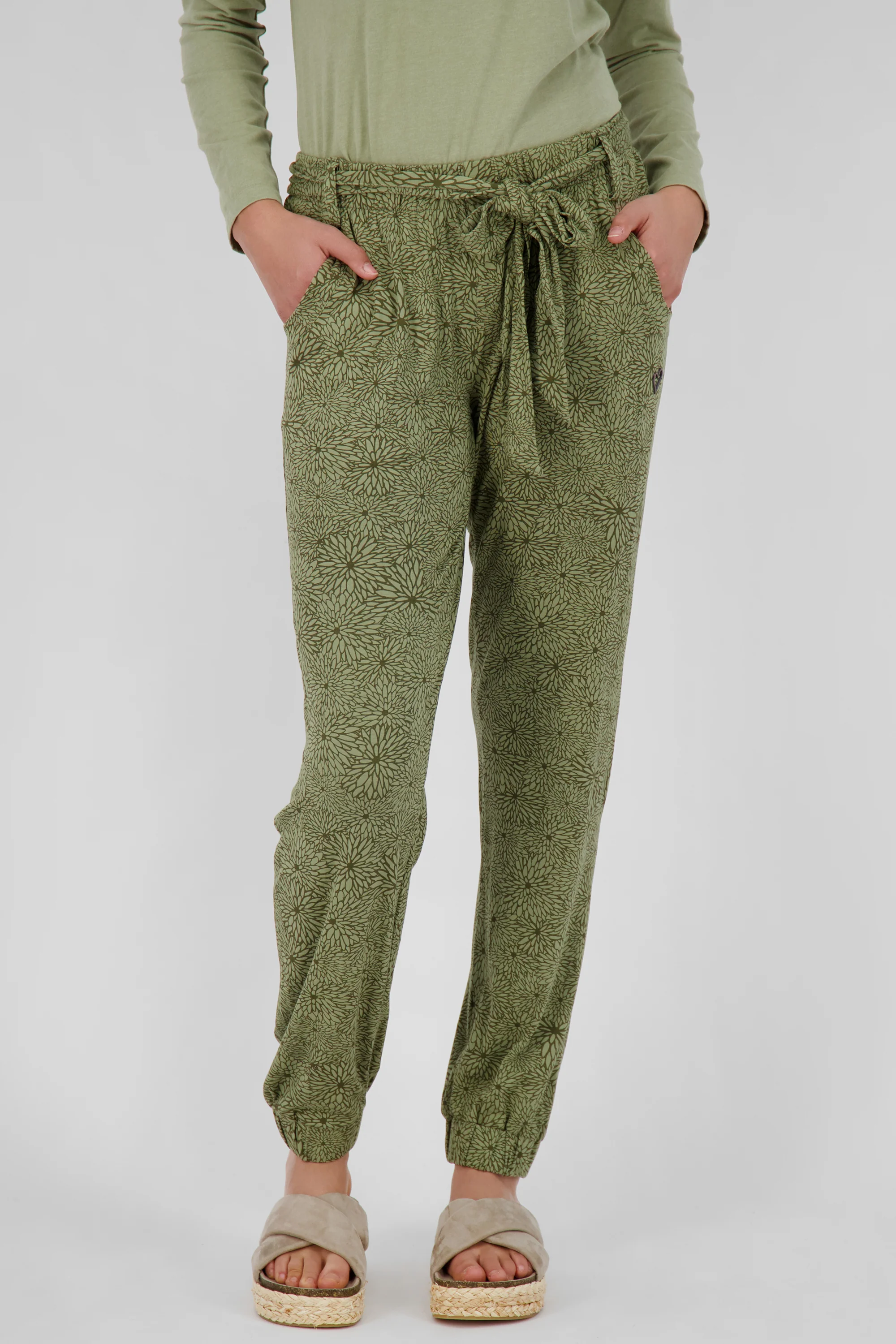 Bild von Damen Stoffhose mit Alloverprint - AliceAK B Grün