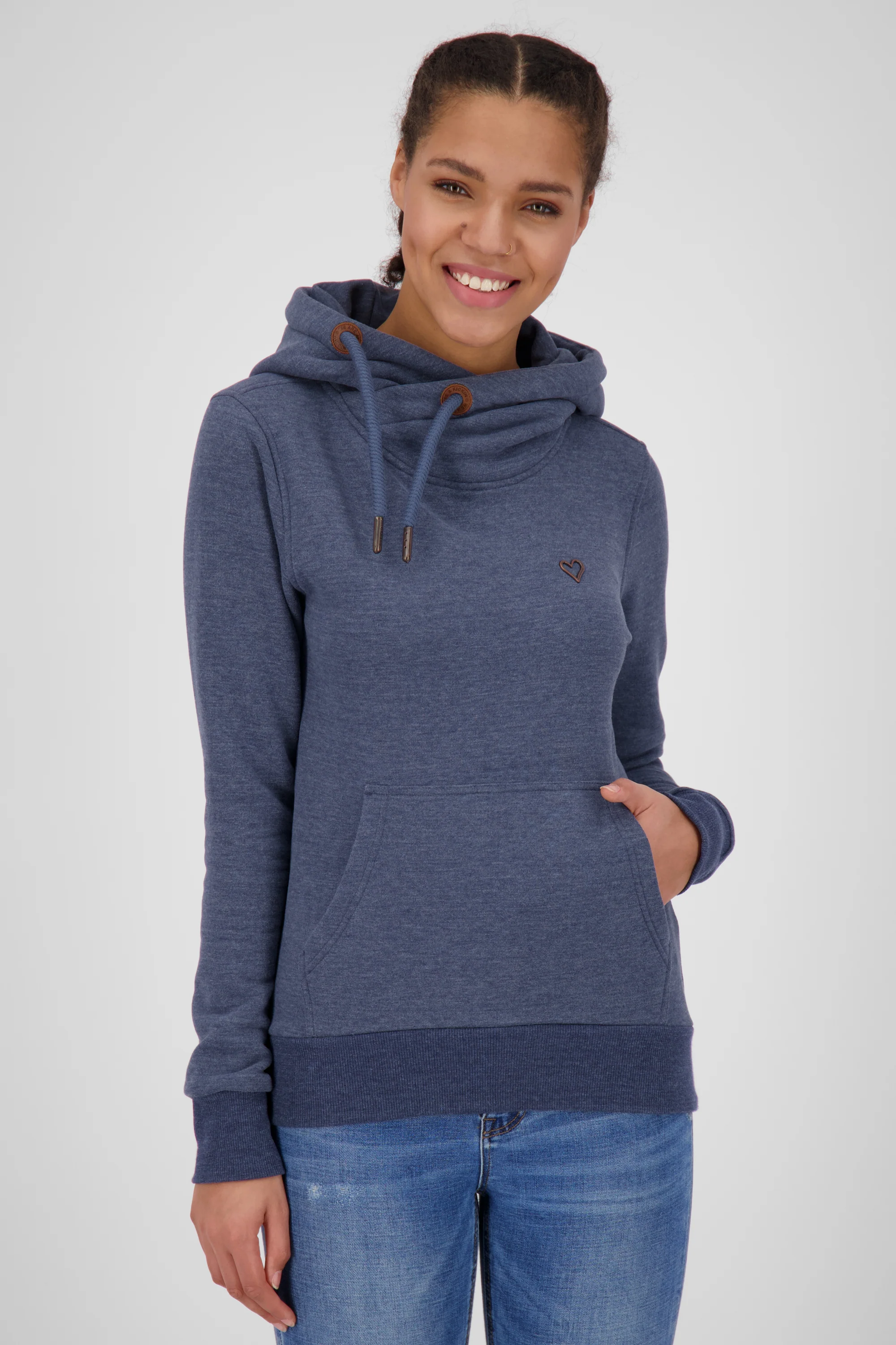 Bild von Damen Kapuzensweatshirt SarahAK A in tollen Farben Dunkelblau