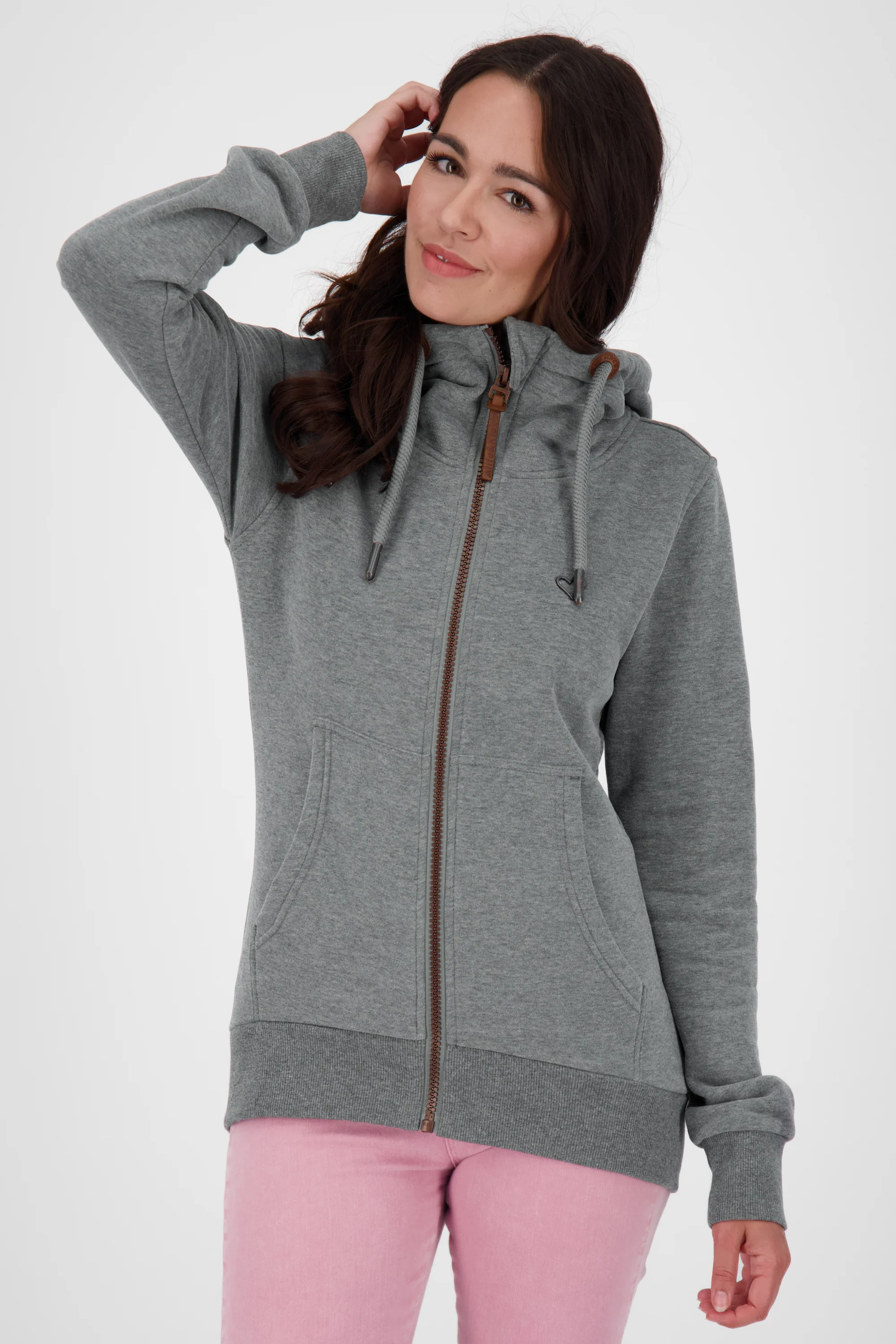 Bild von Cooler Look mit der Damensweatjacke YasminAK A Grau