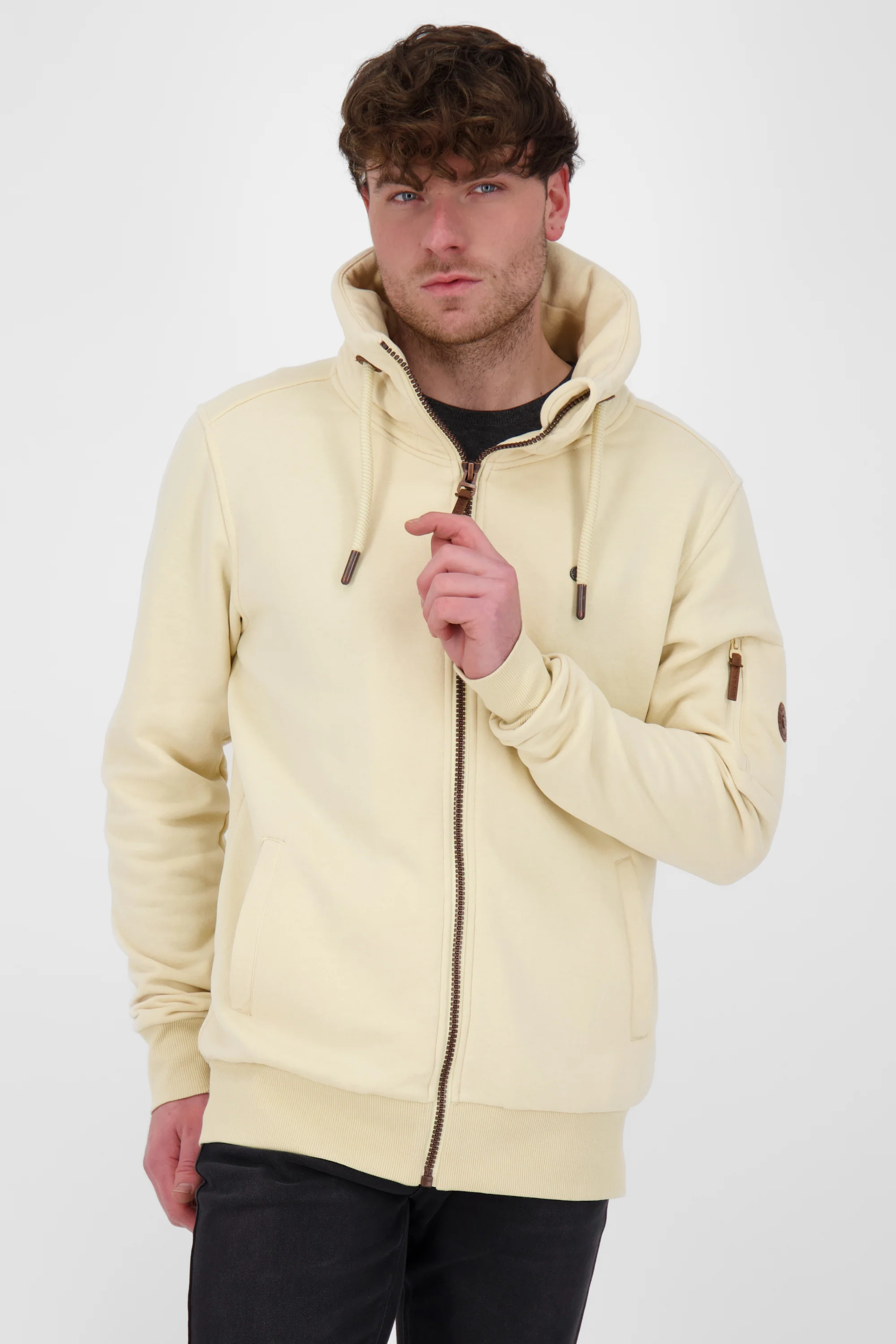 Bild von Stylische Herren-Sweatjacke EliasAK Beige