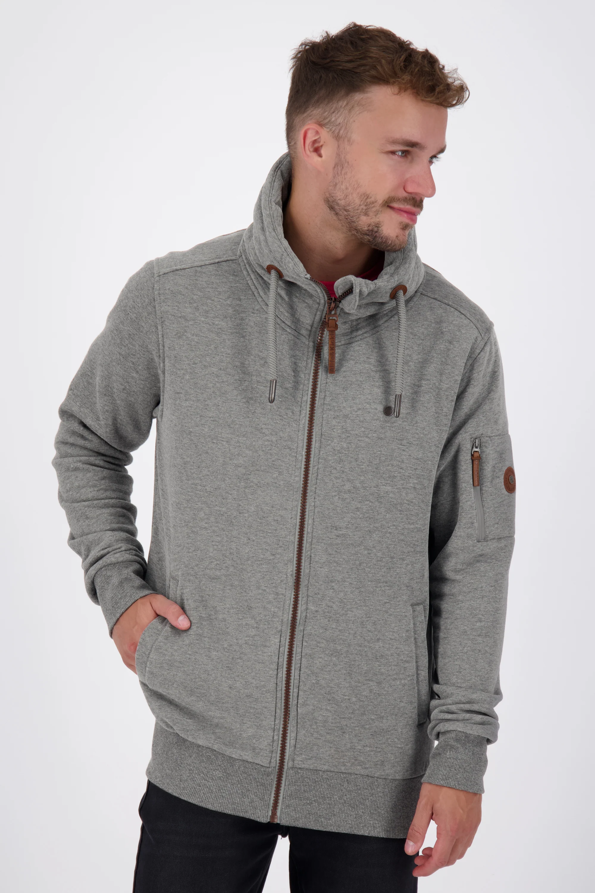 Bild von Stylische Herren-Sweatjacke EliasAK Grau